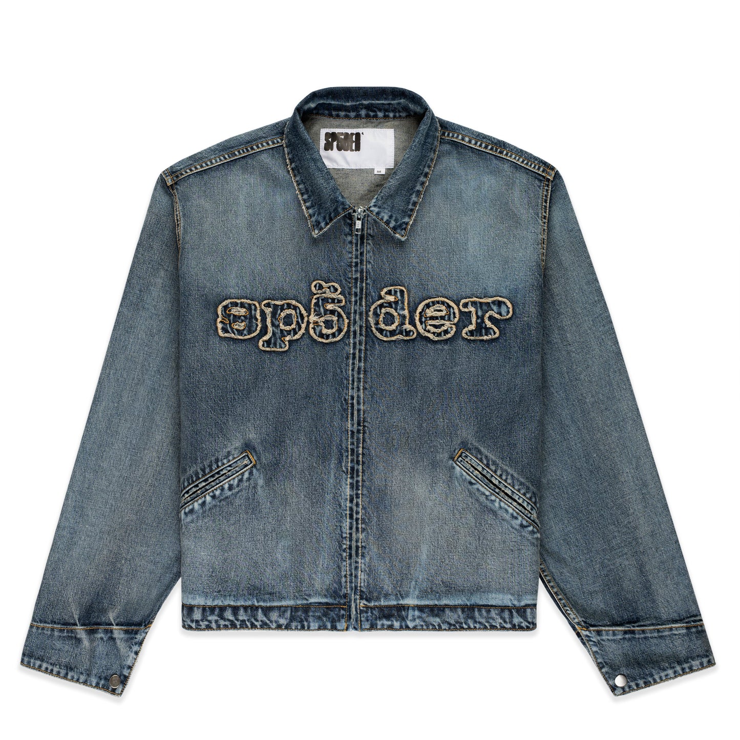 LIGHT BLUE WASH DENIM WORK JACKET