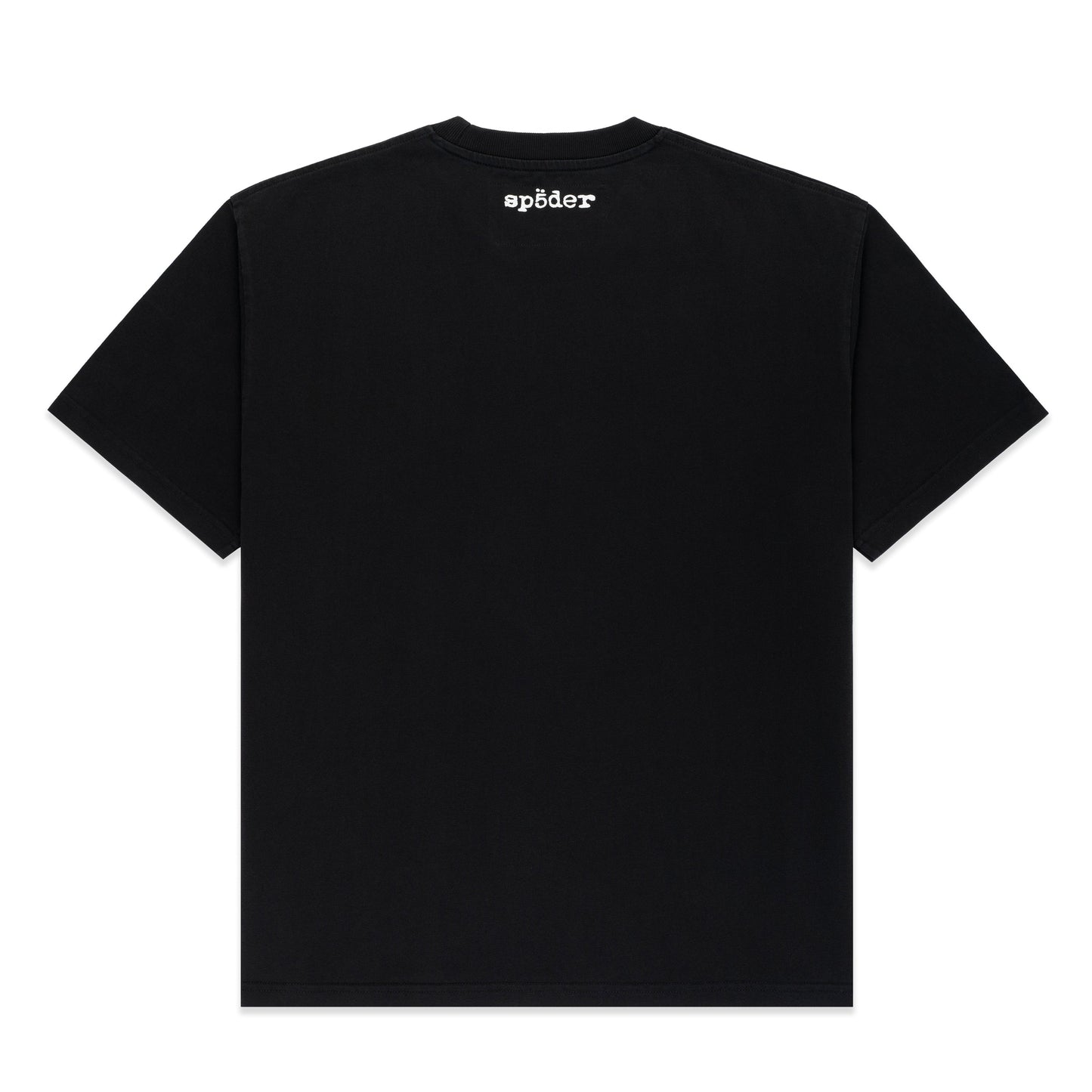 BLACK DIFFUSED COLLEGIATE TEE