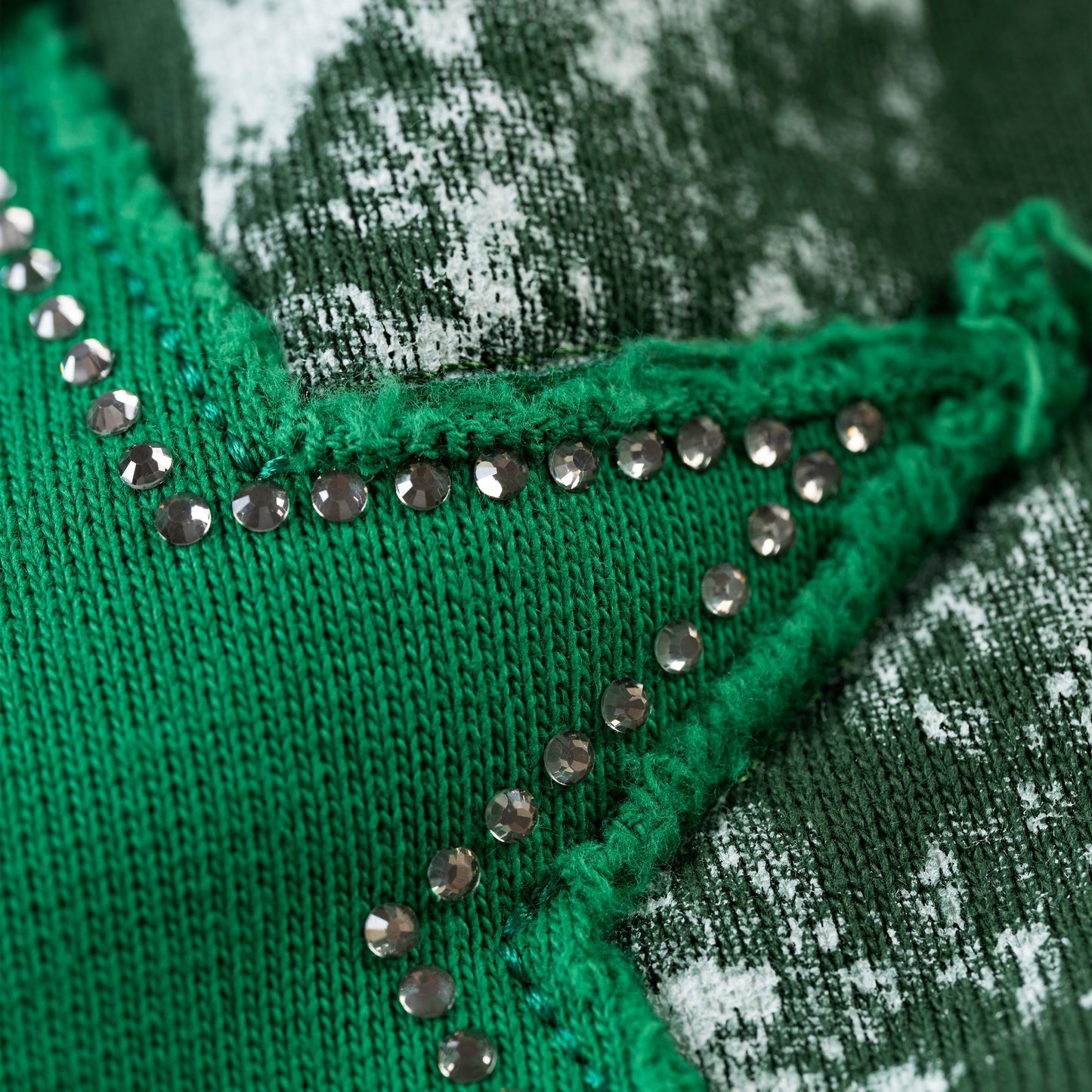 GREEN TRIPLE 5 STITCH ZIP UP