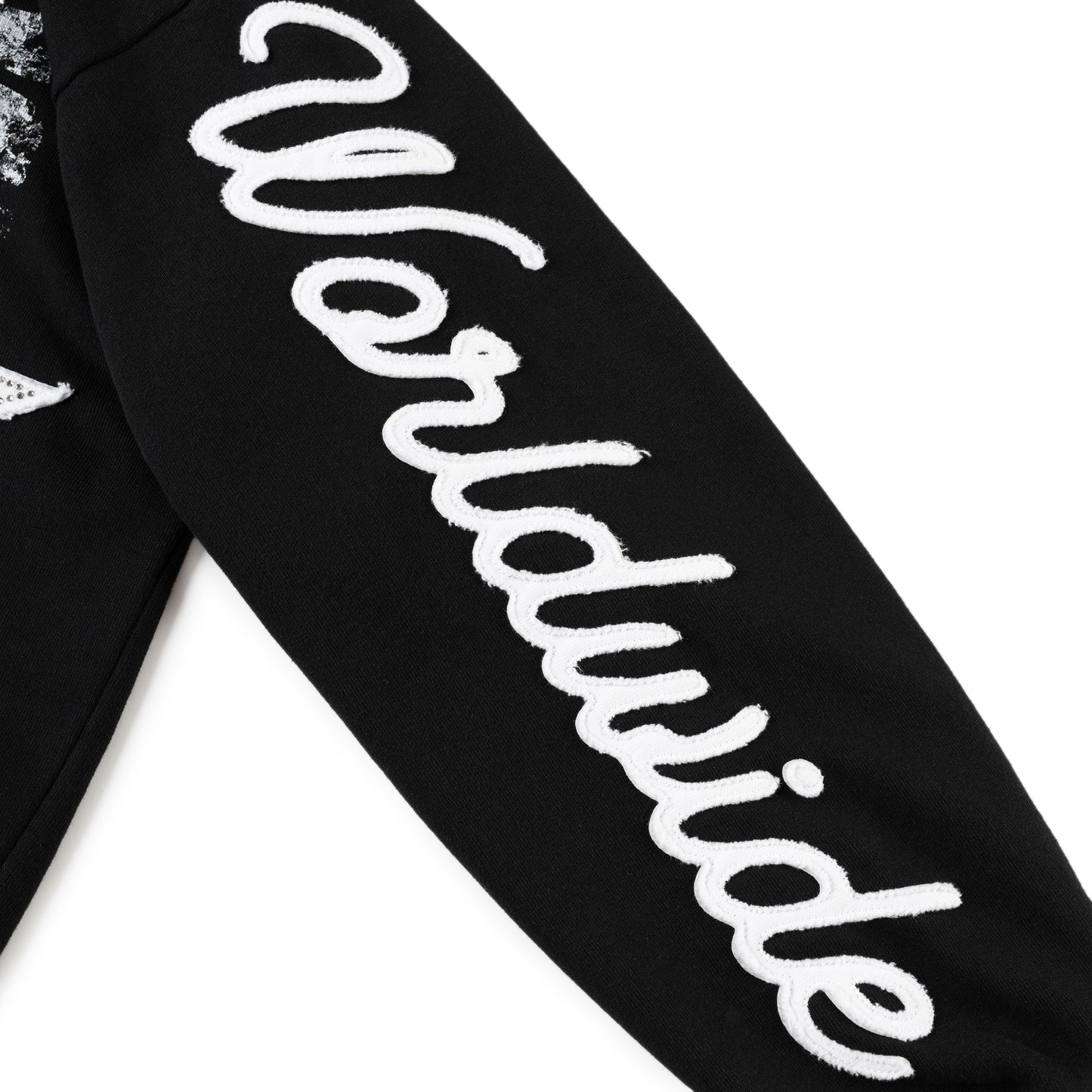 BLACK TRIPLE 5 STITCH ZIP UP