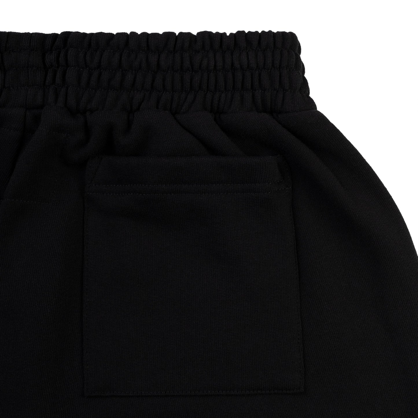 BLACK BELUGA OUTLINE SWEATSHORT