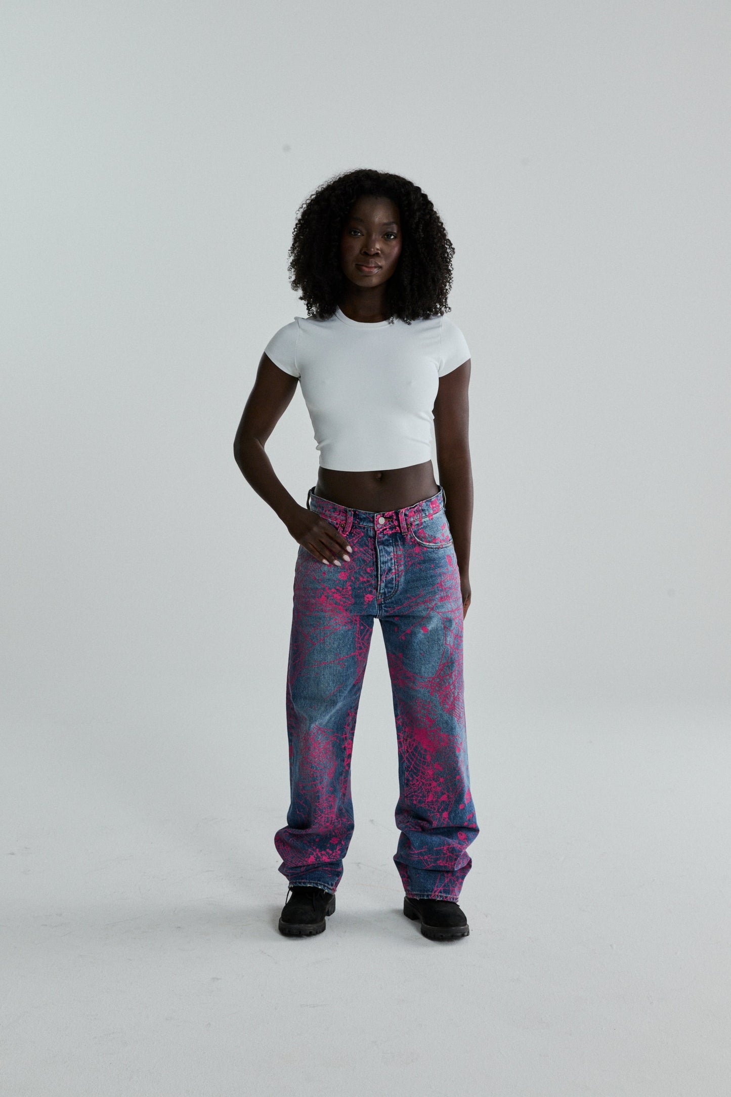 INDIGO V2 WEB DENIM ON MODEL
