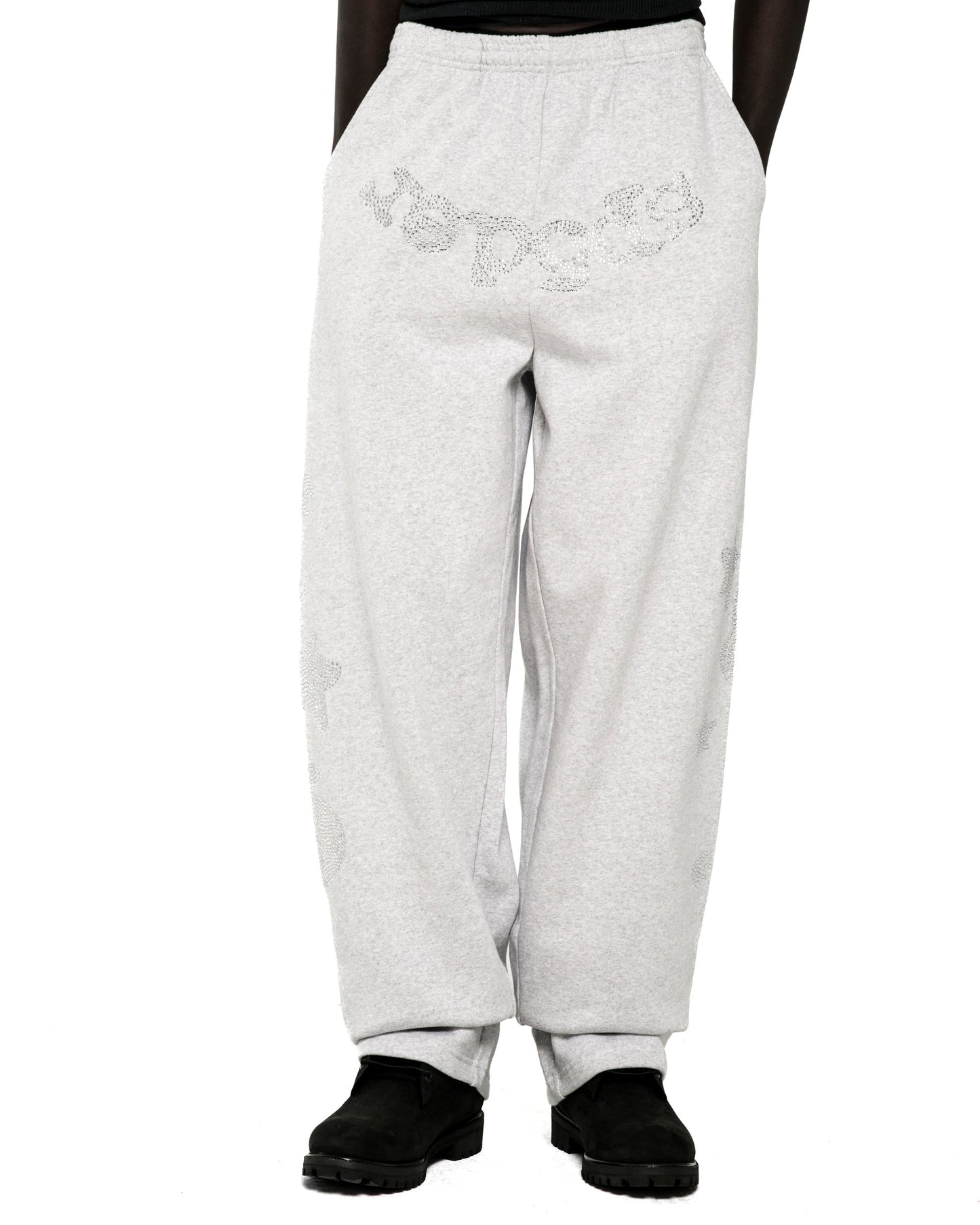RHINESTONE BELUGA V2 WIDE LEG SWEATPANT