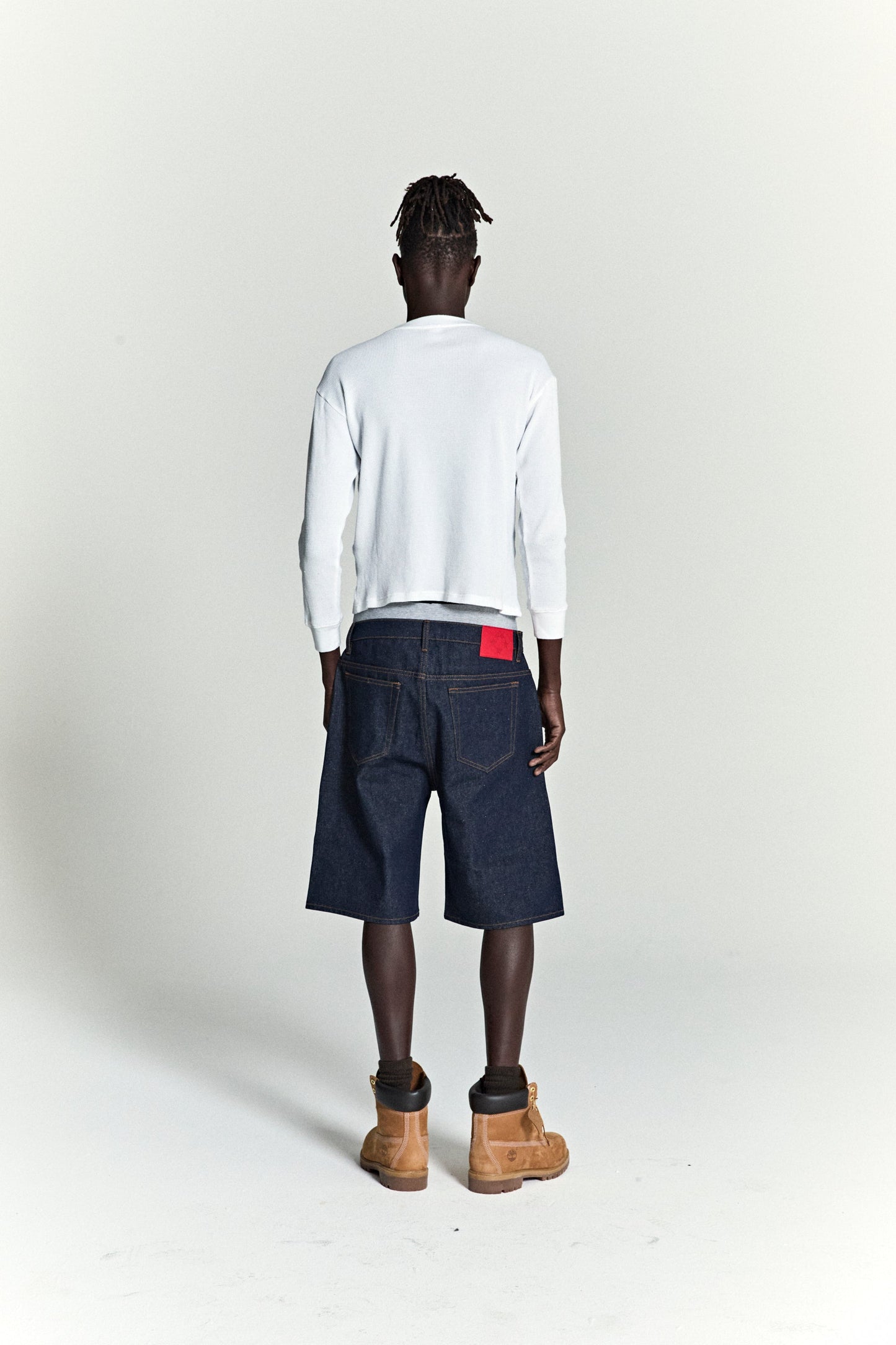 V3 LOGO DENIM SHORT