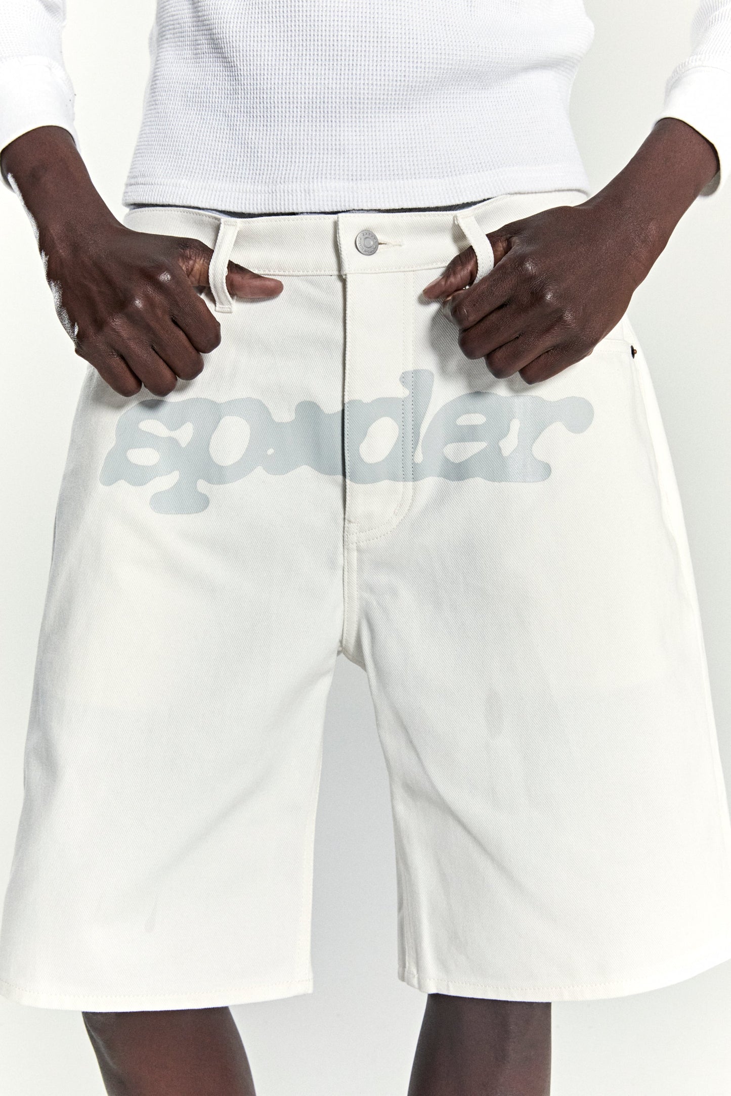 V3 LOGO DENIM SHORT