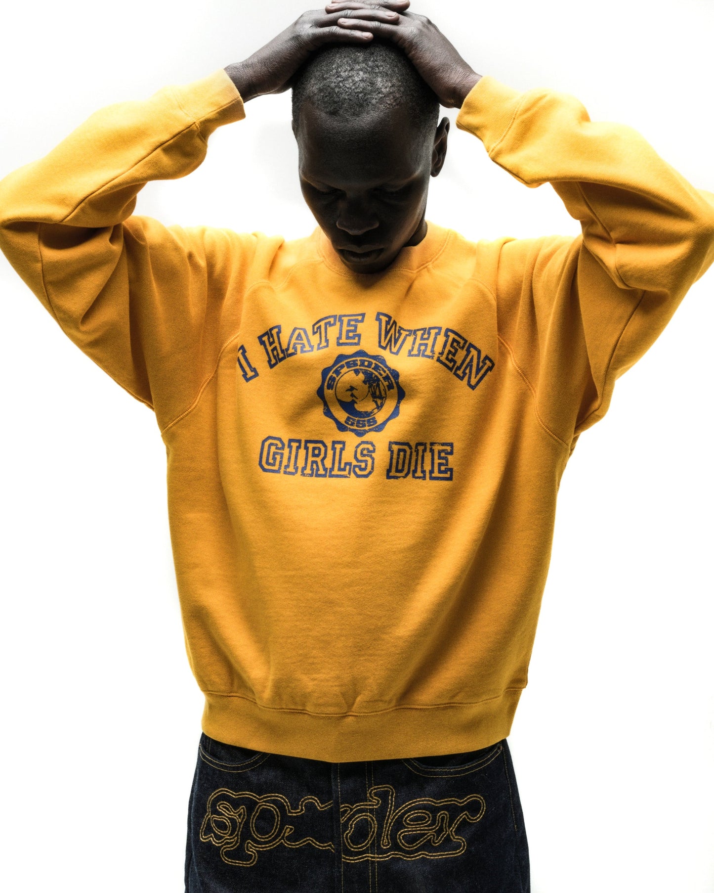 I H8 WHEN GIRLS DIE RAGLAN CREWNECK