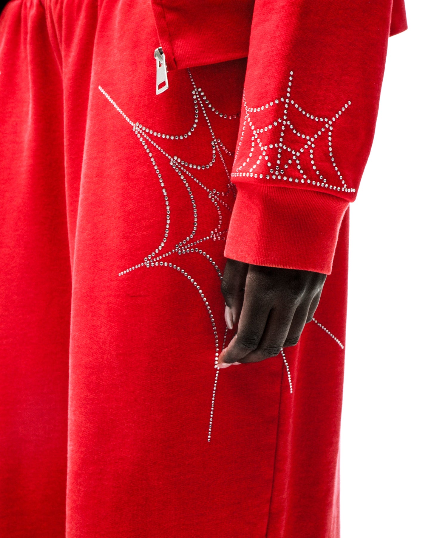 RHINESTONE WEB SWEATPANT