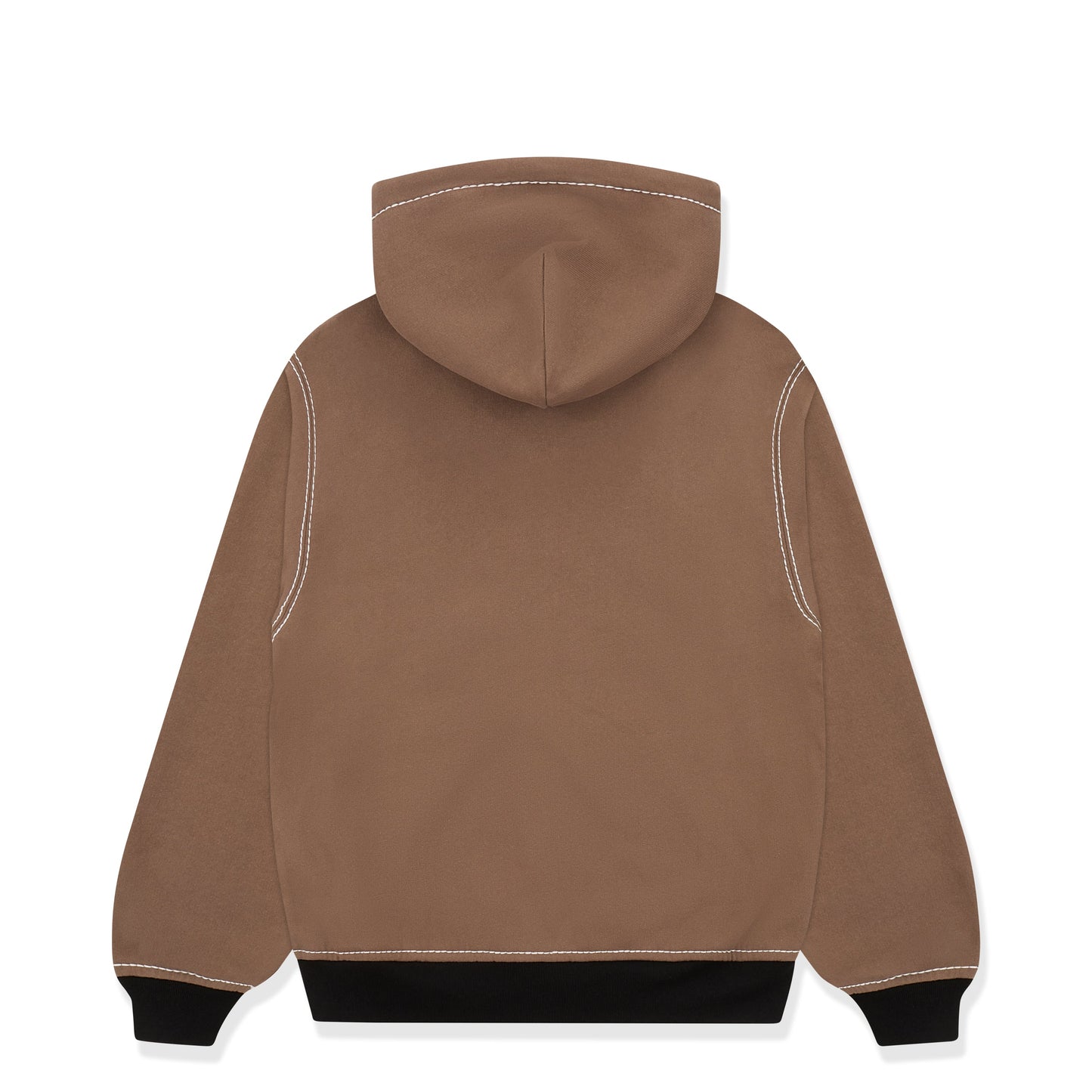 BROWN T&F ZIP HOODIE