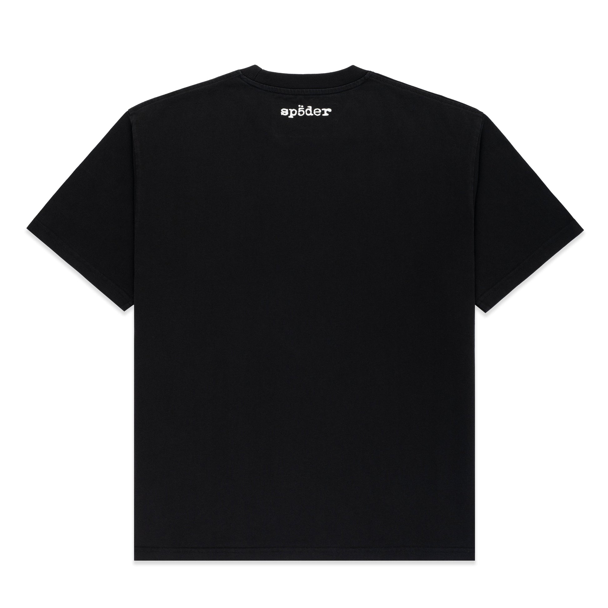 BLACK DIFFUSED COLLEGIATE TEE