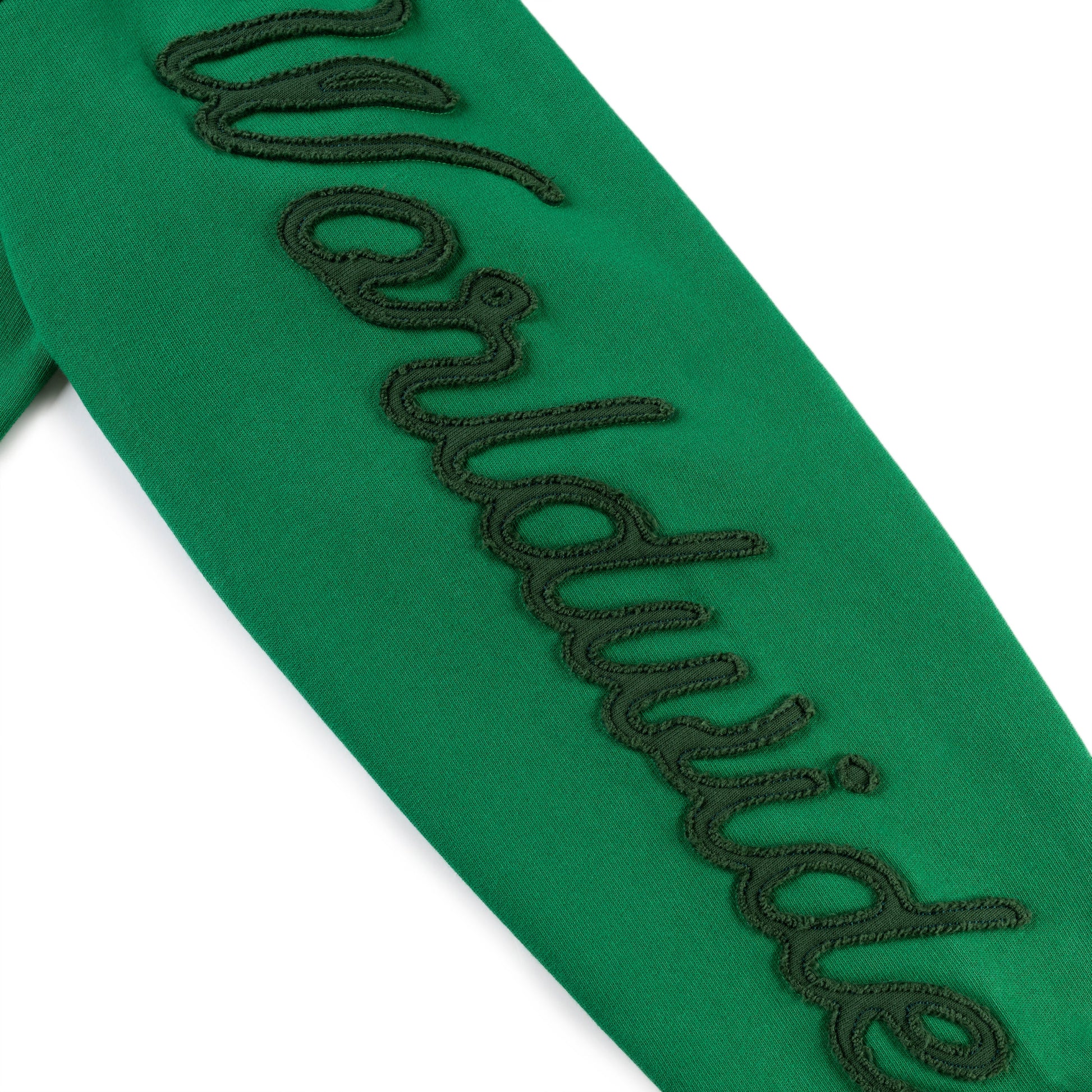 GREEN TRIPLE 5 STITCH ZIP UP