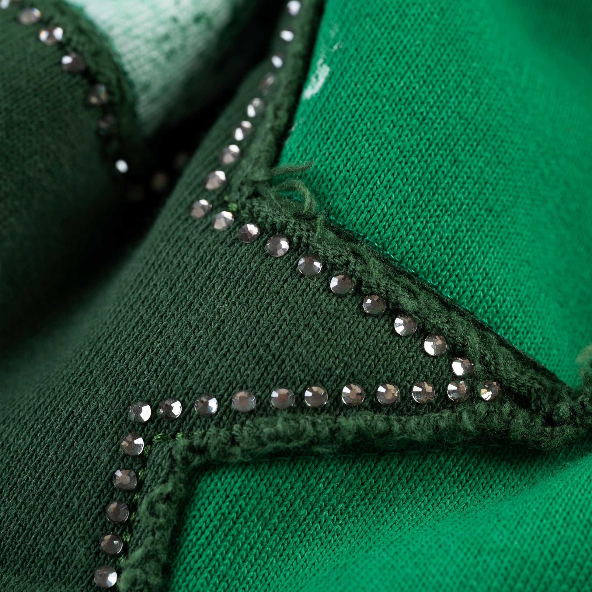 GREEN TRIPLE 5 STITCH ZIP UP