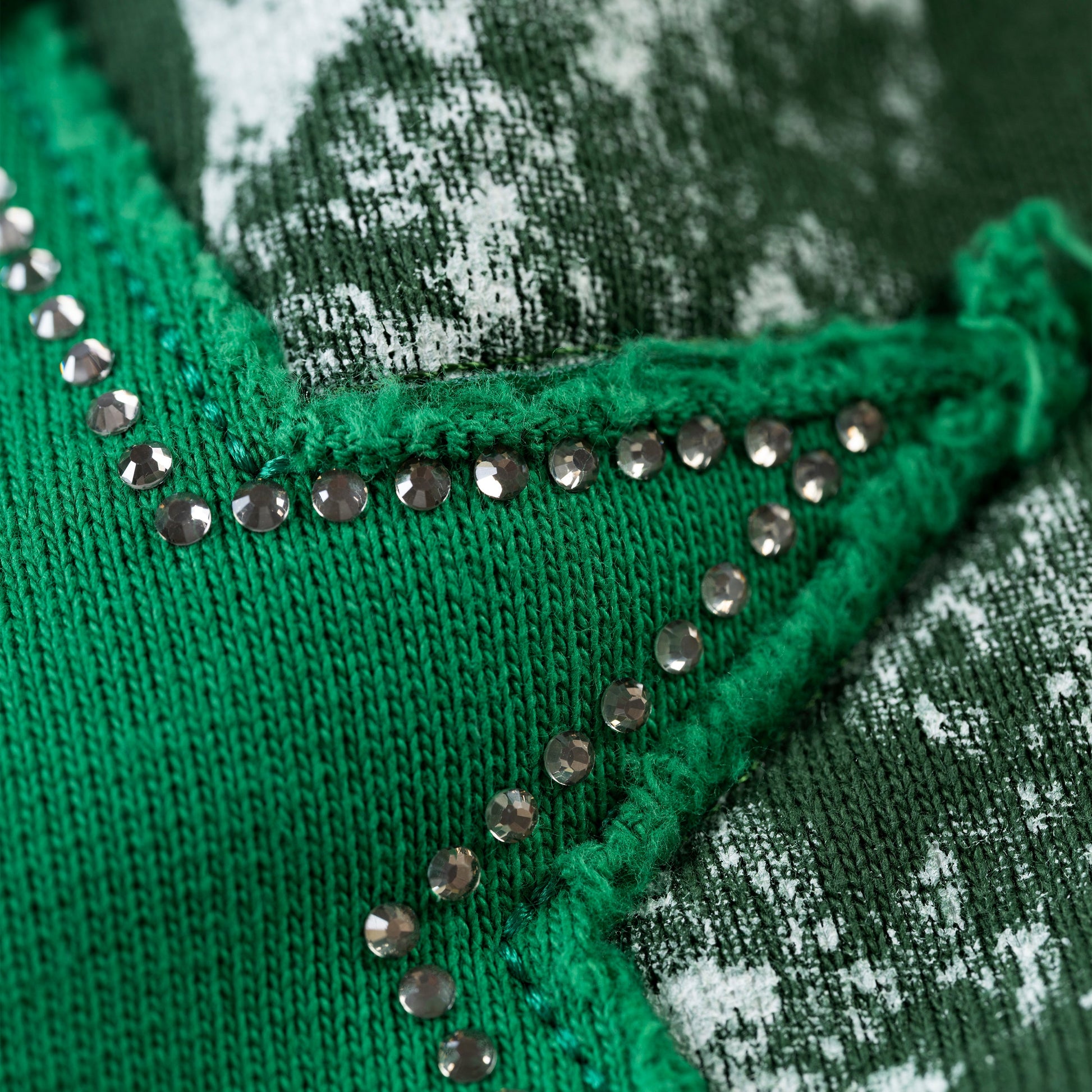 GREEN TRIPLE 5 STITCH ZIP UP