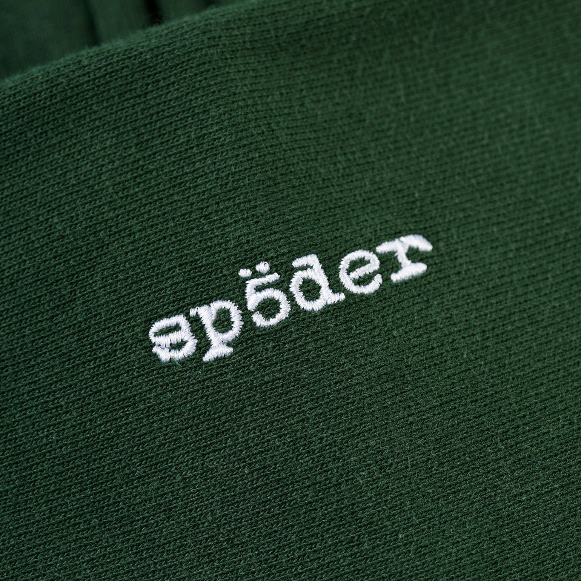 GREEN TRIPLE 5 STITCH ZIP UP