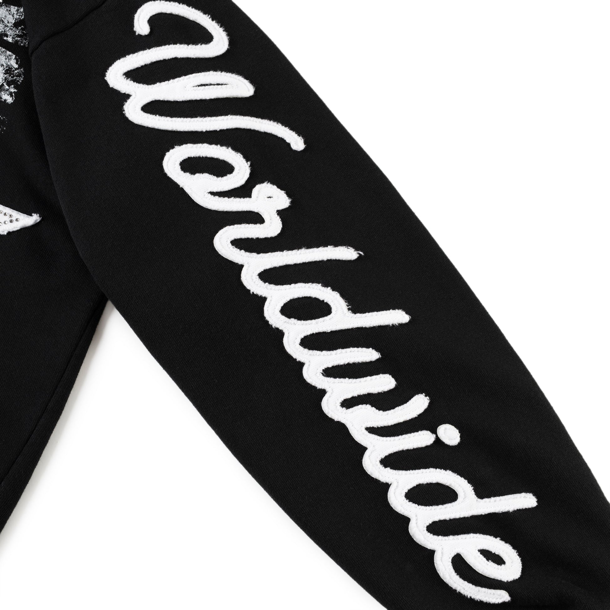 BLACK TRIPLE 5 STITCH ZIP UP