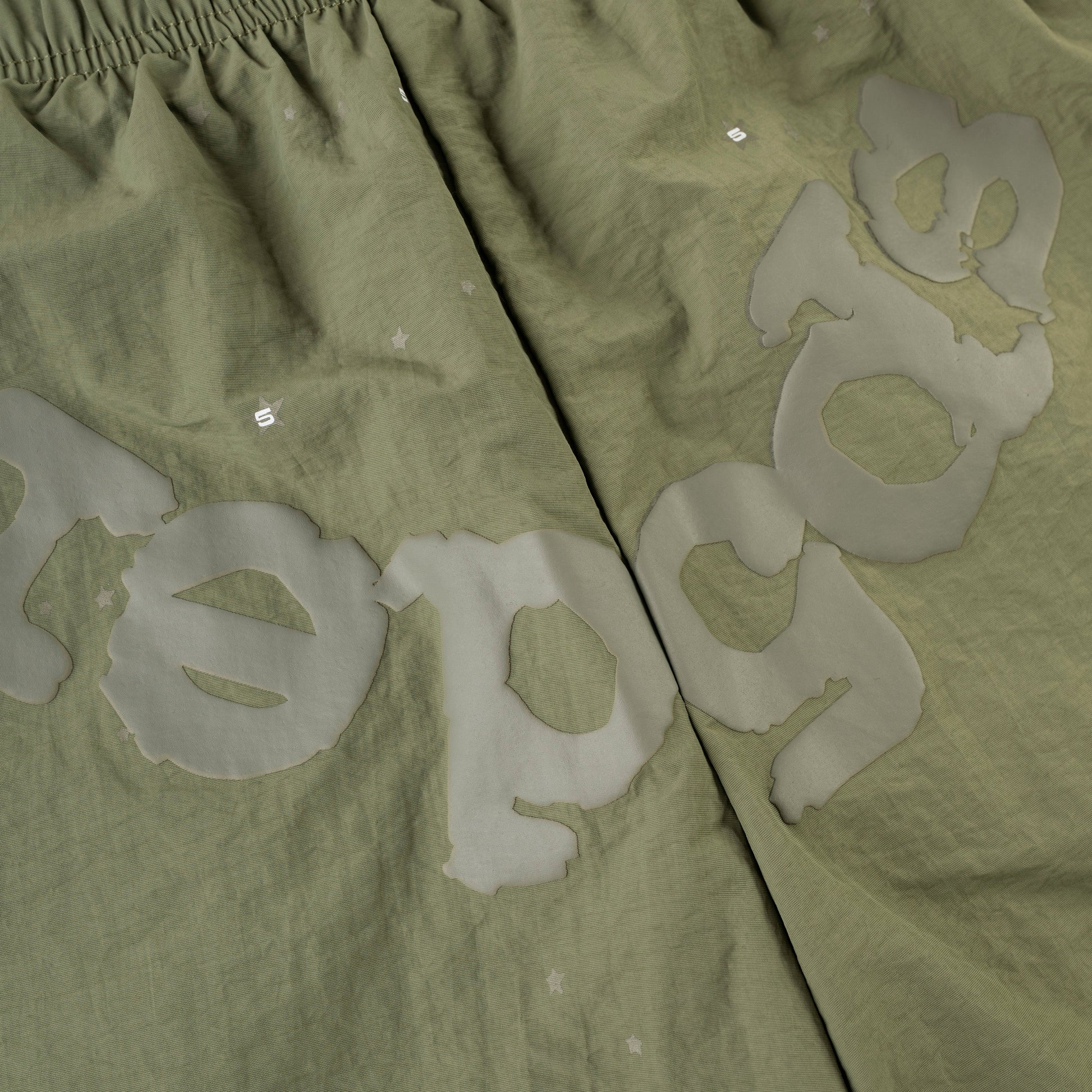 SAGE GREEN OG WEB DOUBLE LAYER SHORTS