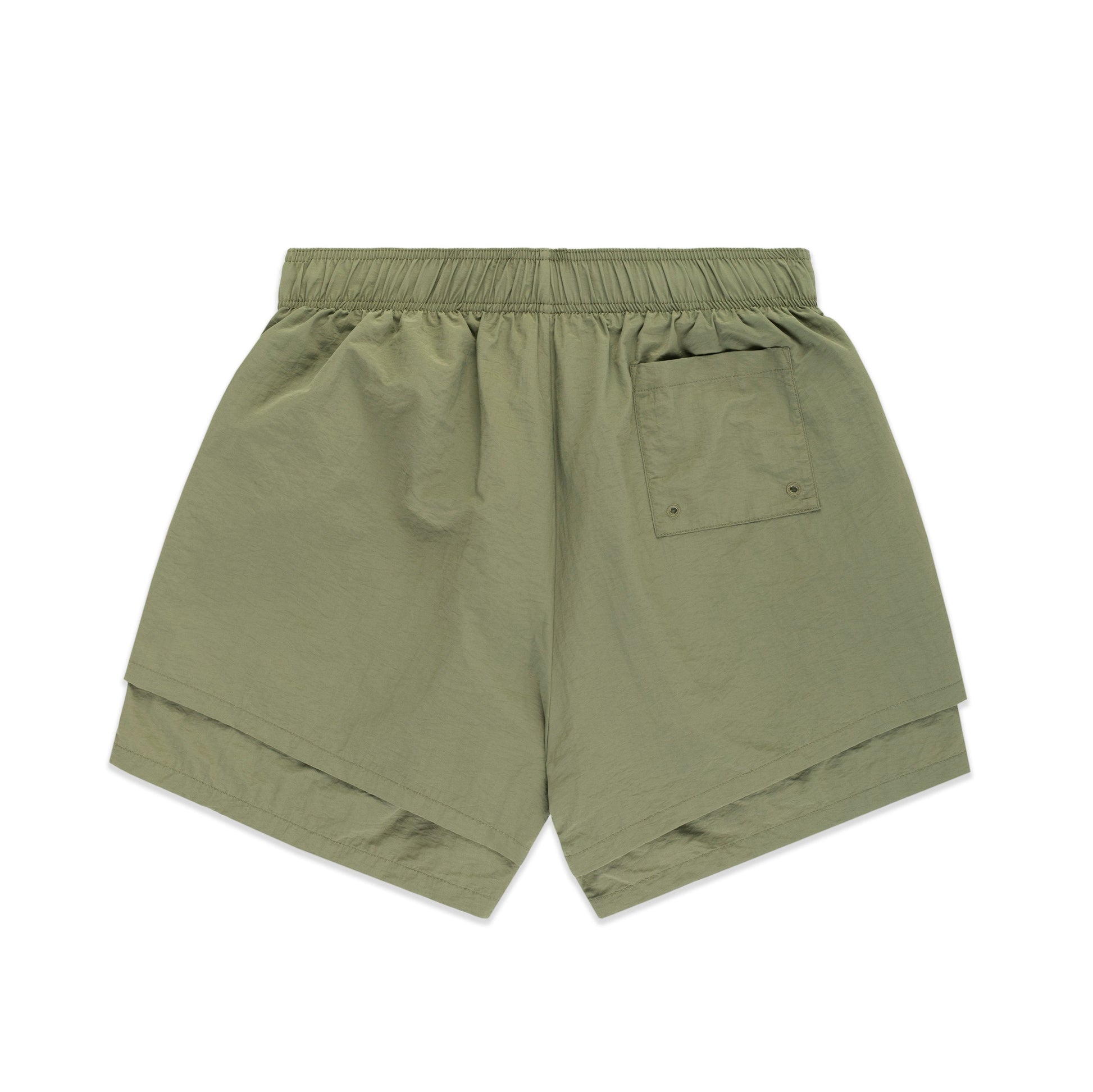 SAGE GREEN OG WEB DOUBLE LAYER SHORTS