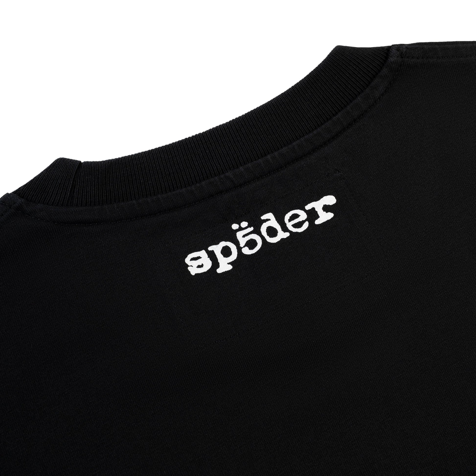 BLACK DIFFUSED COLLEGIATE TEE