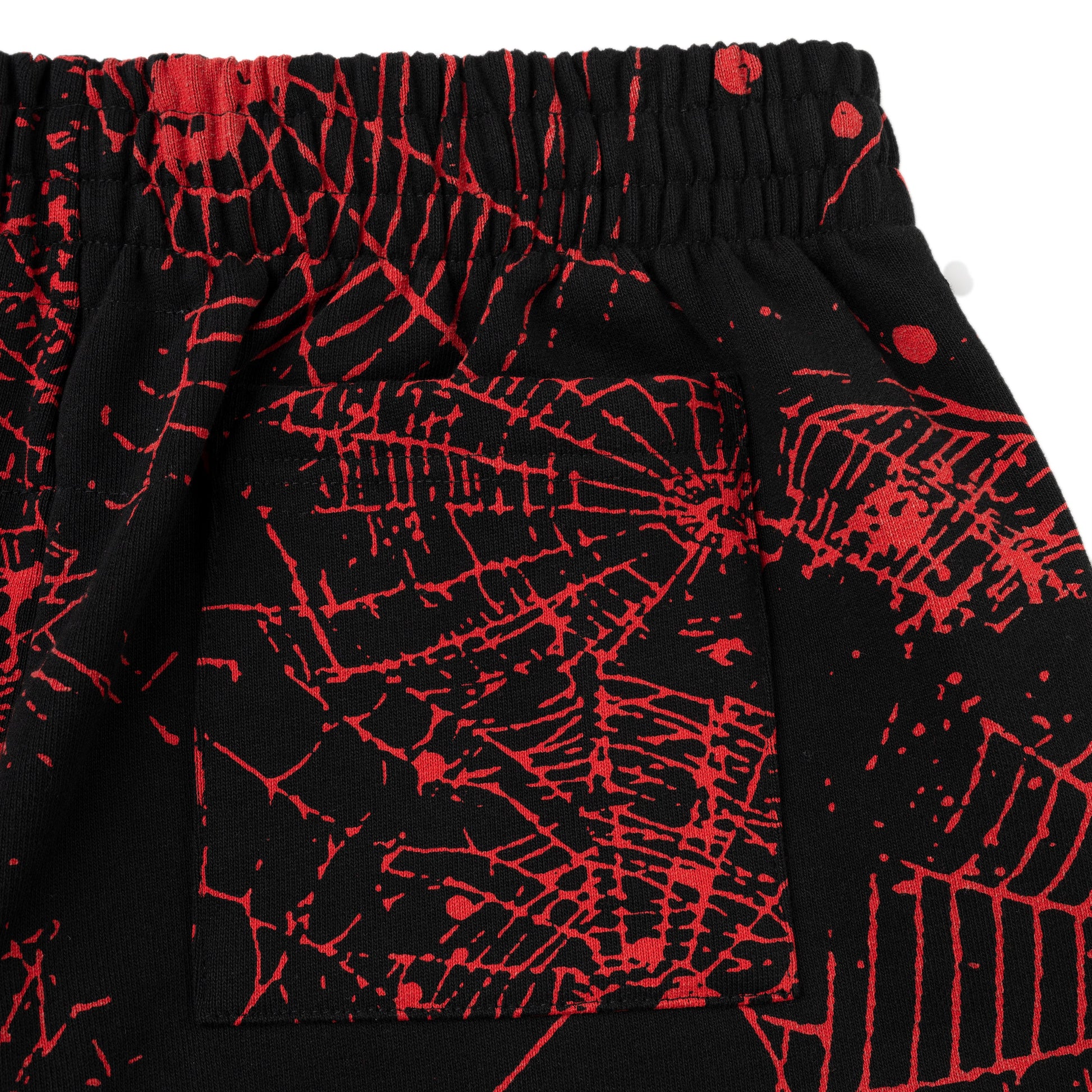 BLACK AOP WEB V2 SWEATSHORT