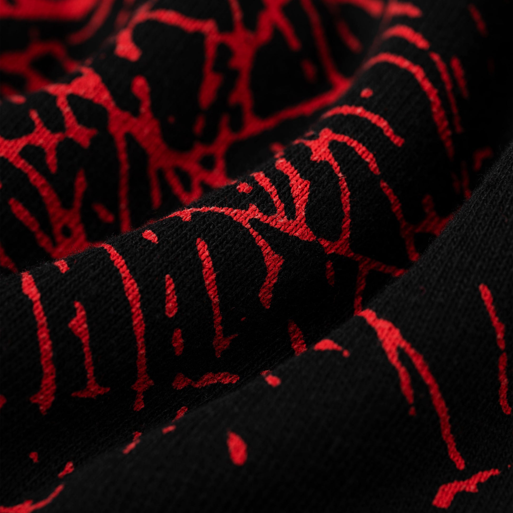 BLACK AOP WEB V2 SWEATSHORT