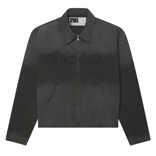 DISTRESSED LOGO WORK JACKET