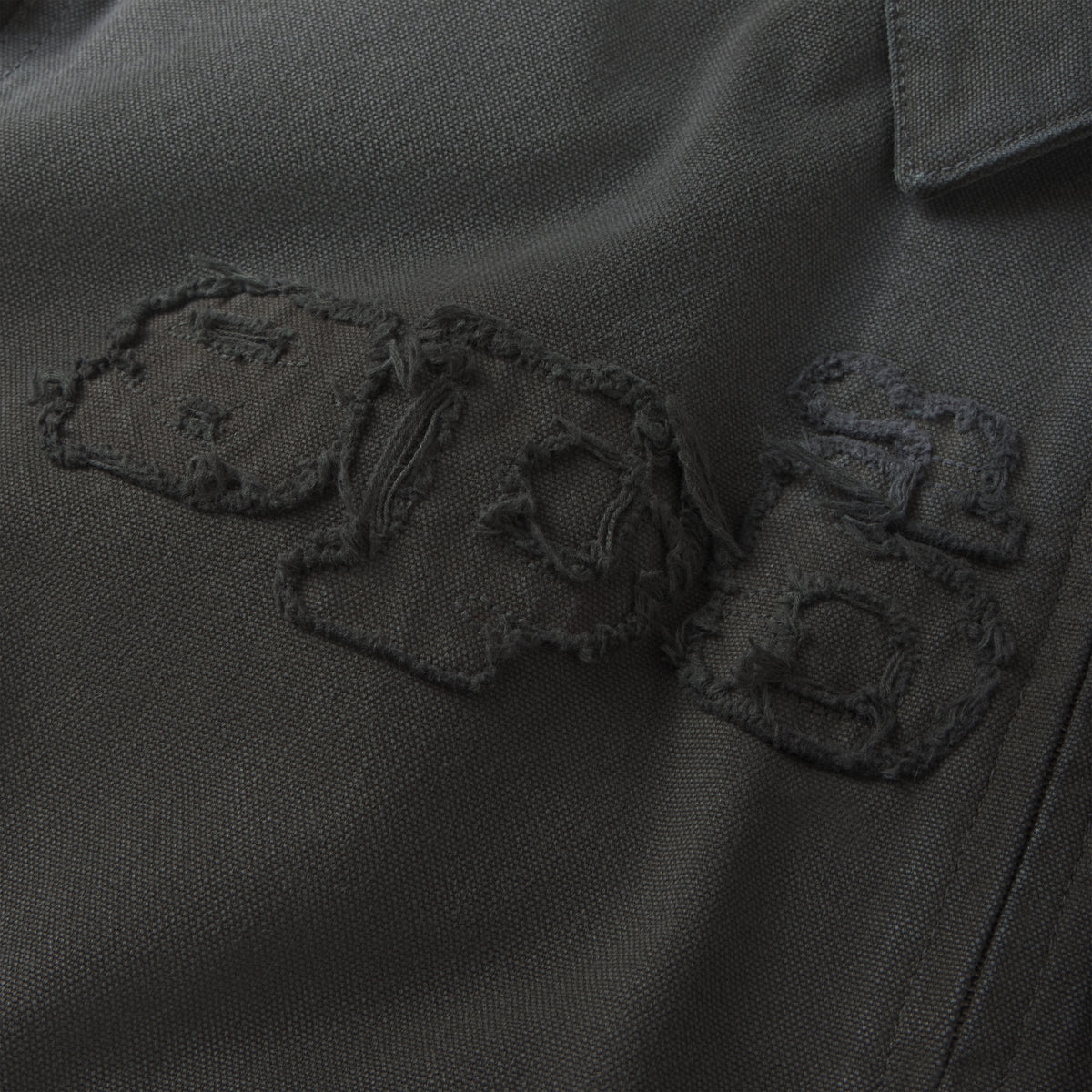 DISTRESSED LOGO WORK JACKET