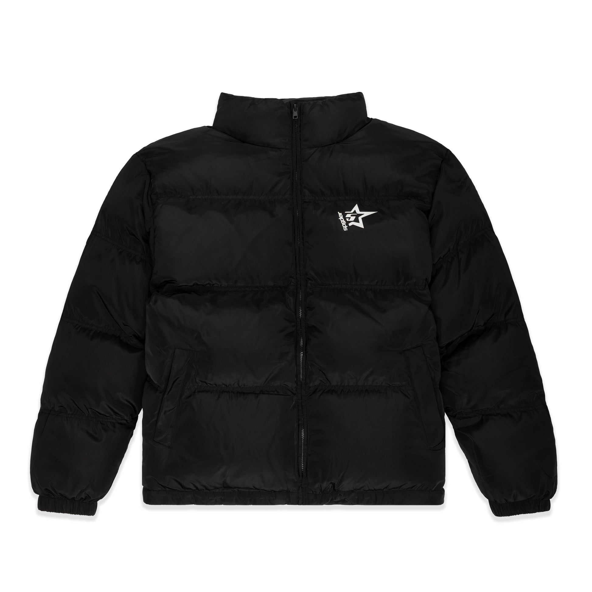 BLACK 5STAR PUFFER JACKET