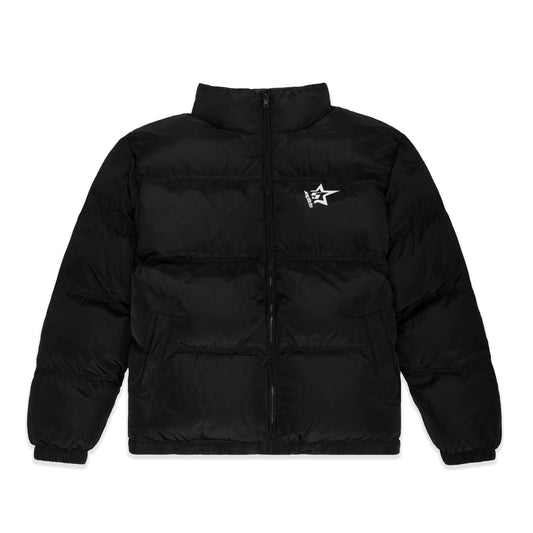 BLACK 5STAR PUFFER JACKET