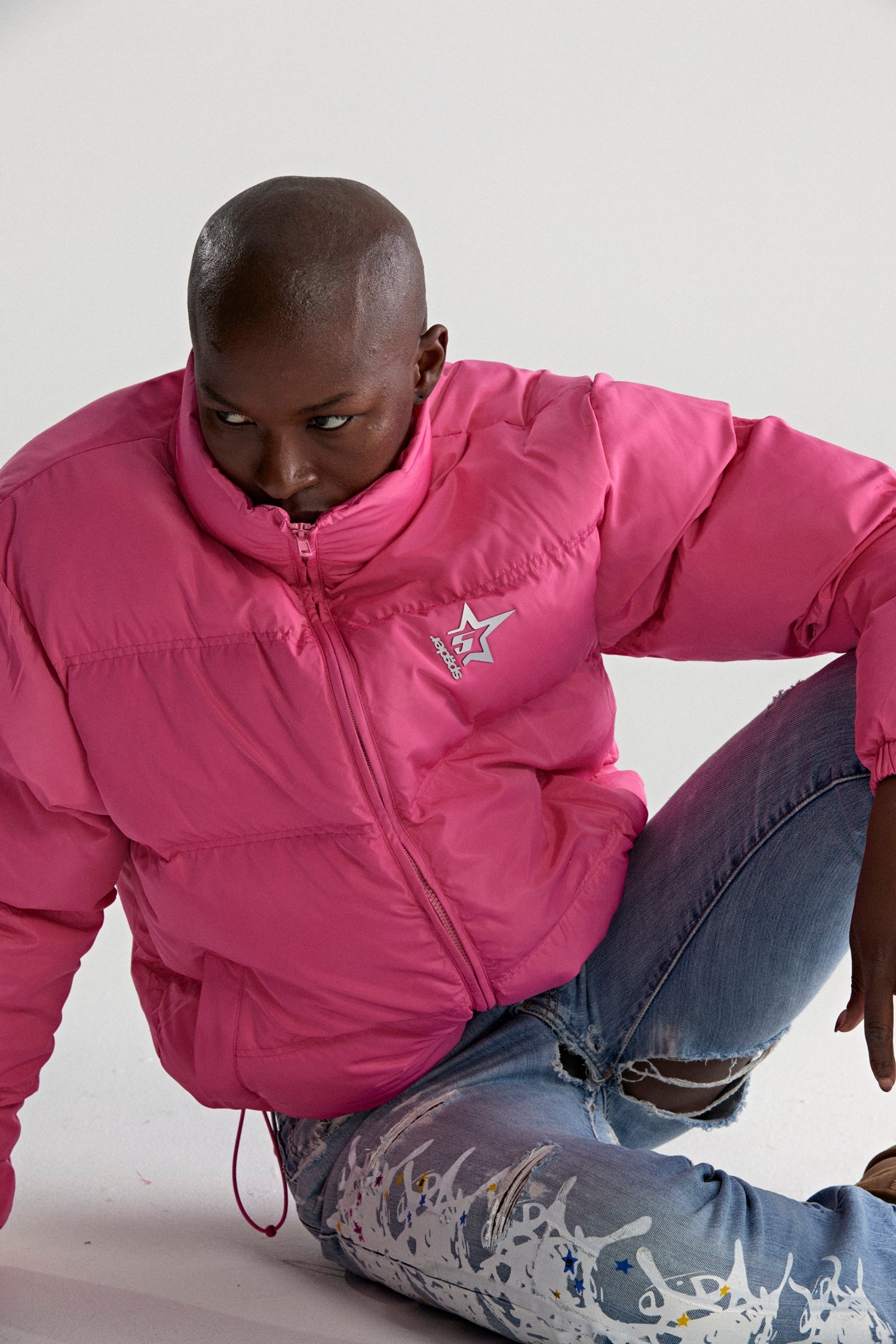 PINK 5STAR PUFFER JACKET