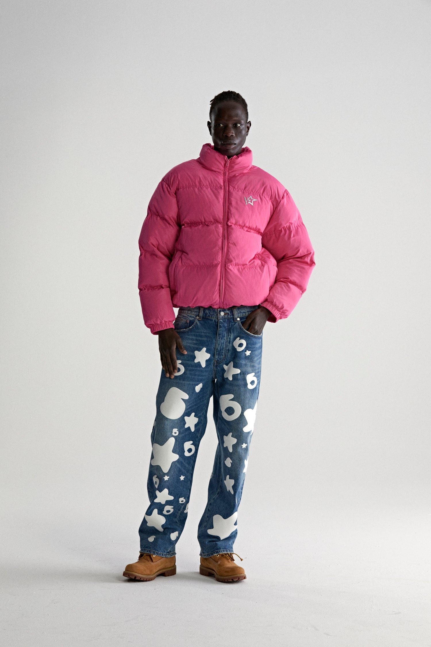 PINK 5STAR PUFFER JACKET