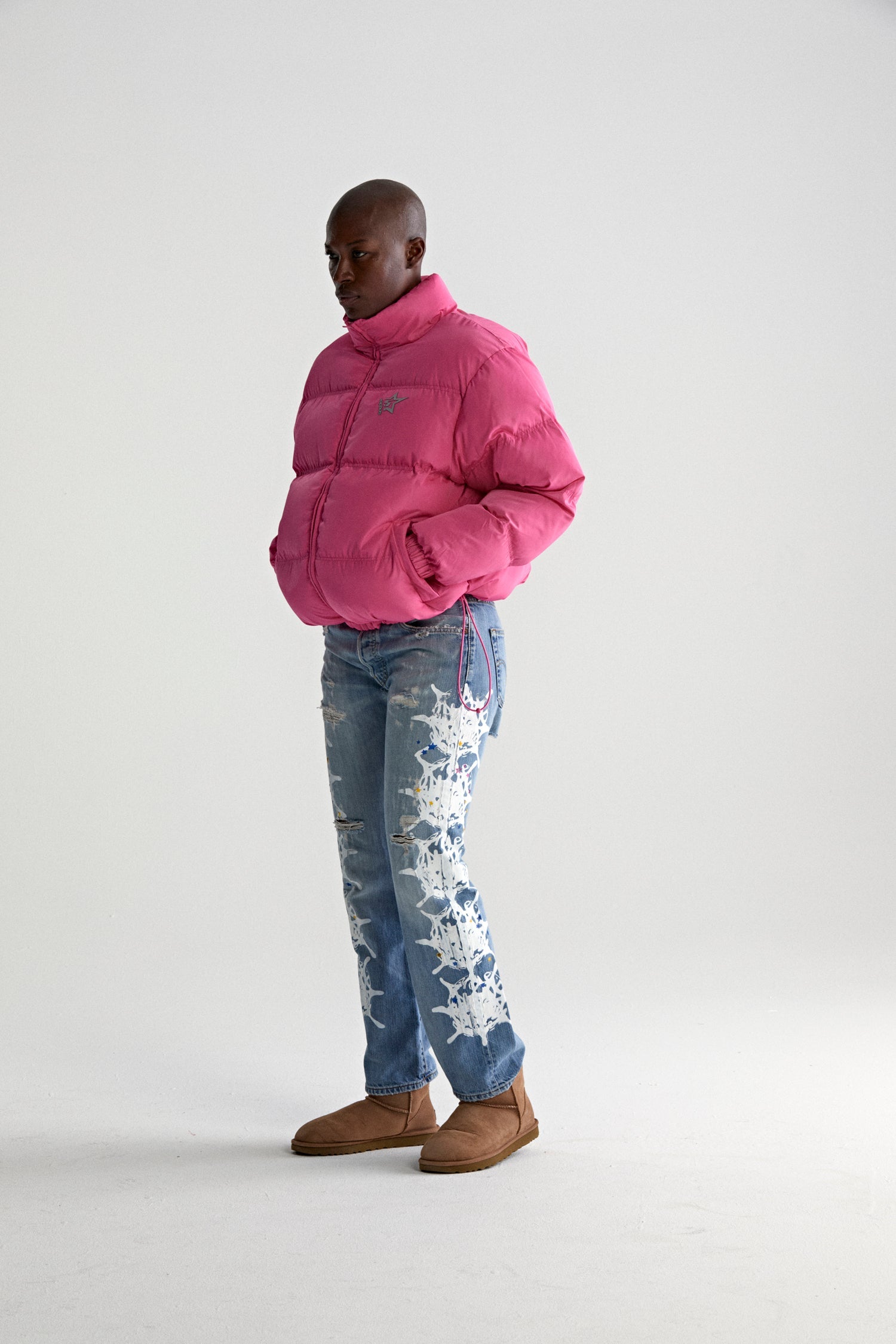 PINK 5STAR PUFFER JACKET