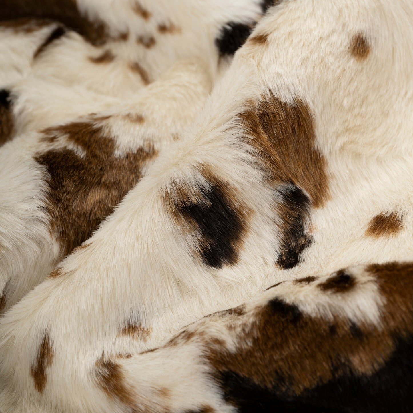 COW PRINT FAUX FUR JACKET