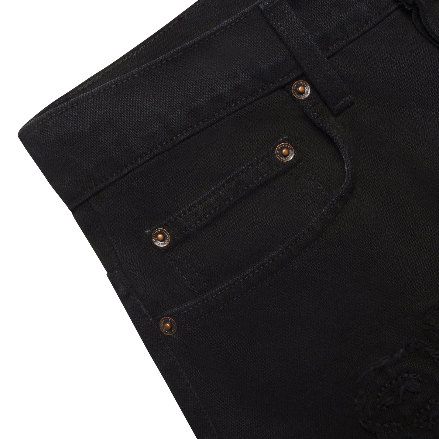 DISTRESSED LOGO V3 DENIM