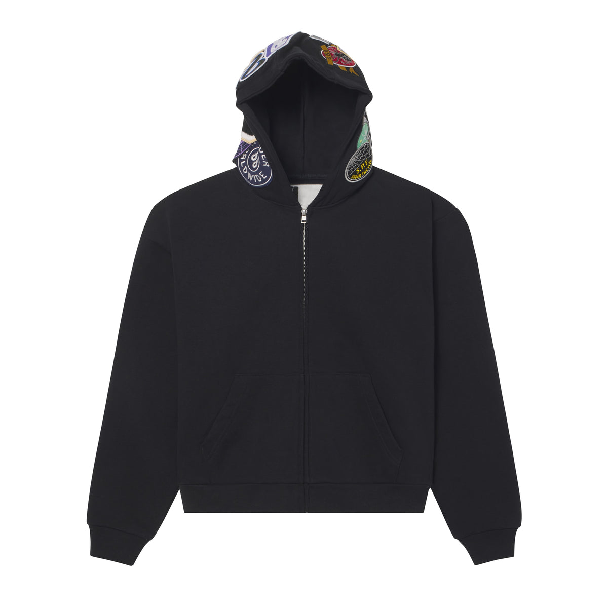 PATCHWORK ZIP HOODIE