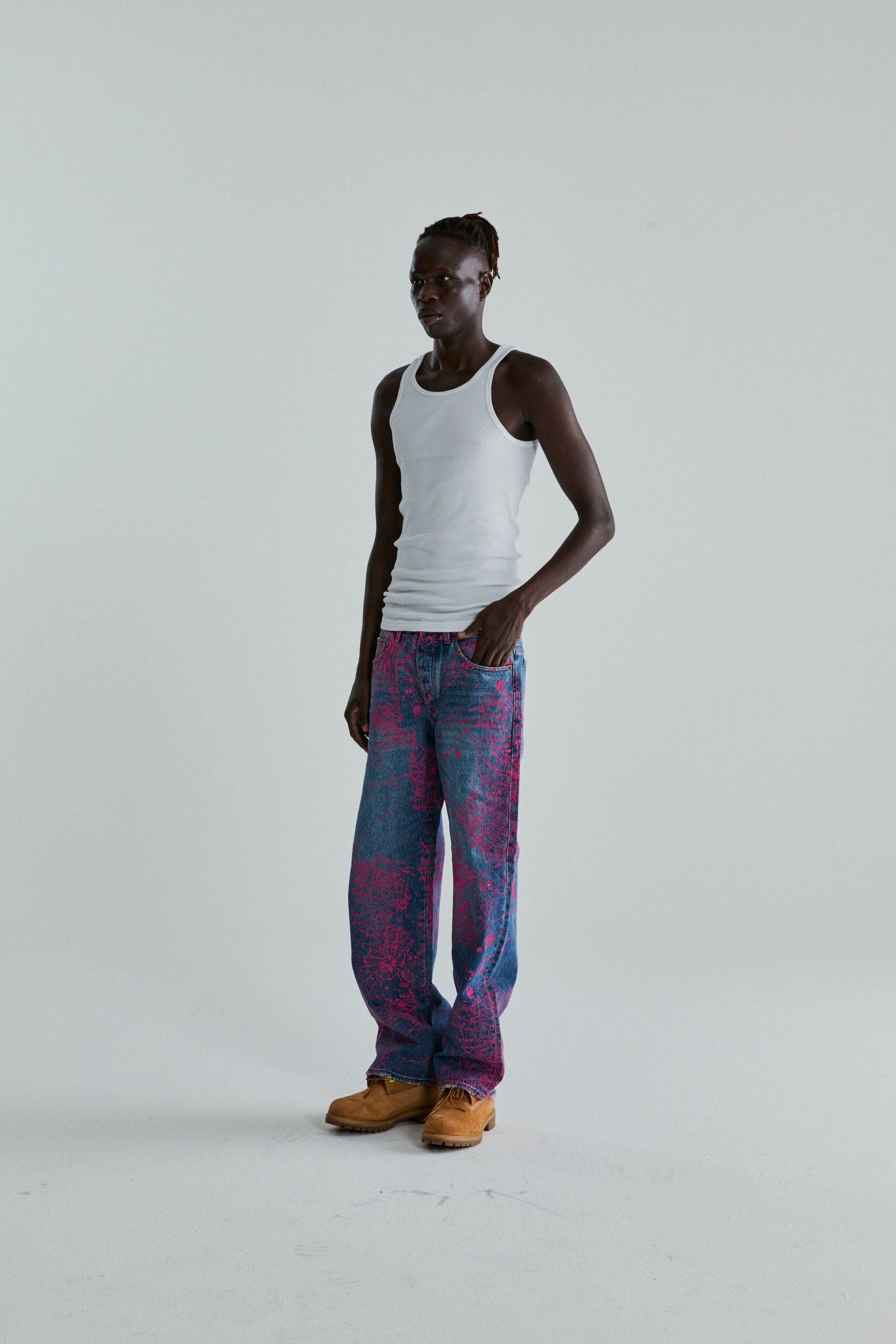 INDIGO V2 WEB DENIM ON MODEL