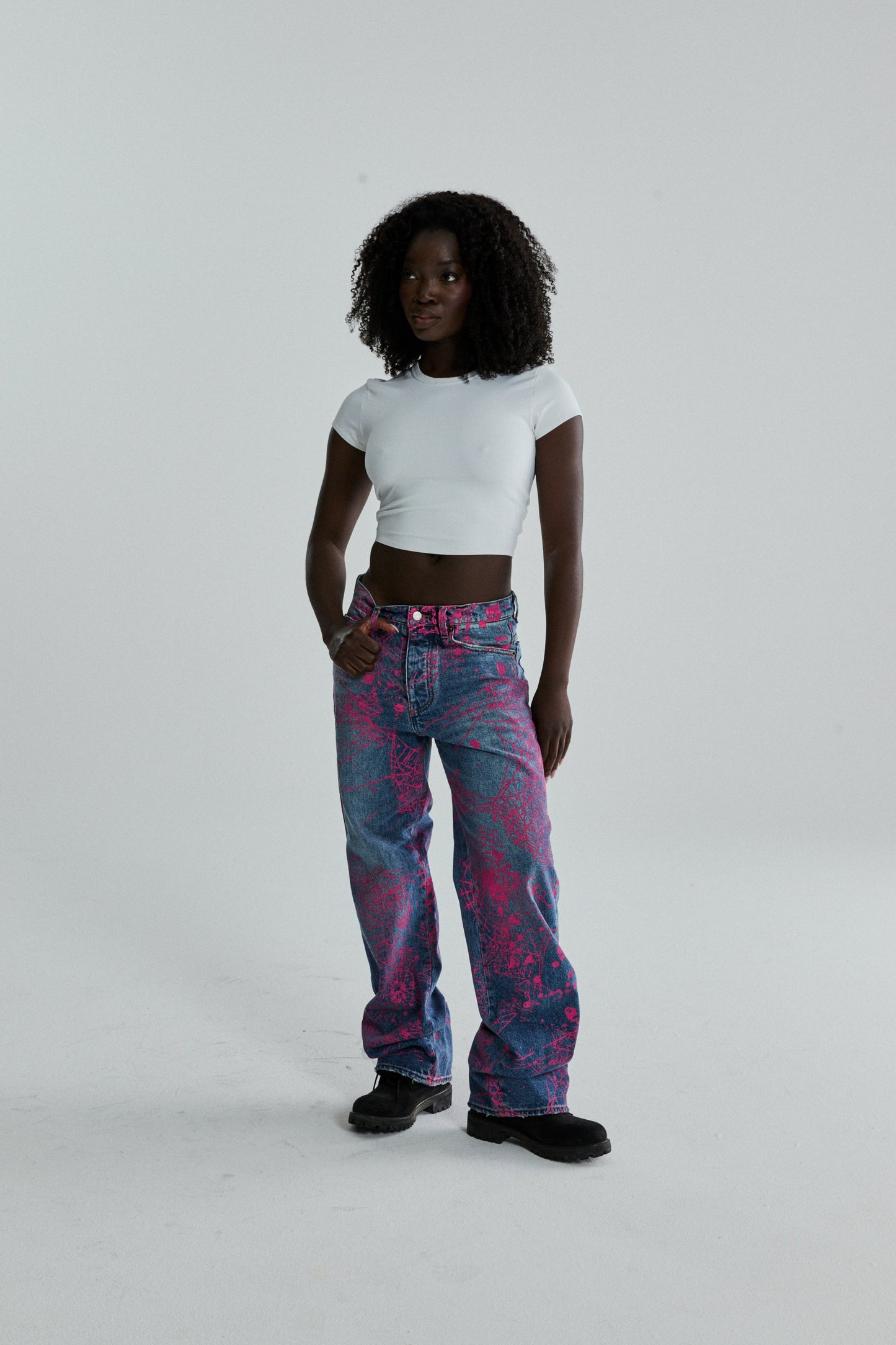 INDIGO V2 WEB DENIM ON MODEL