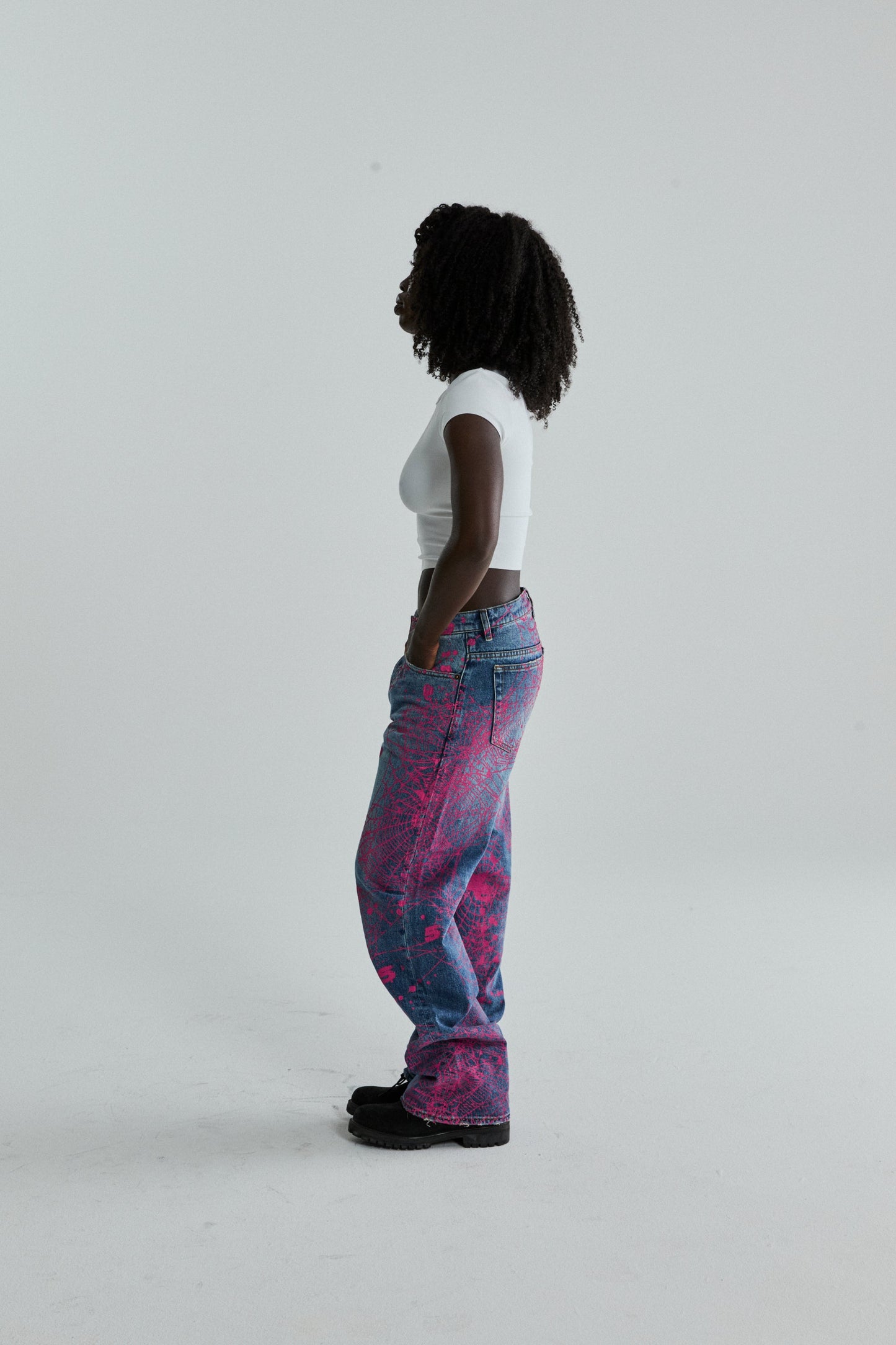 INDIGO V2 WEB DENIM ON MODEL