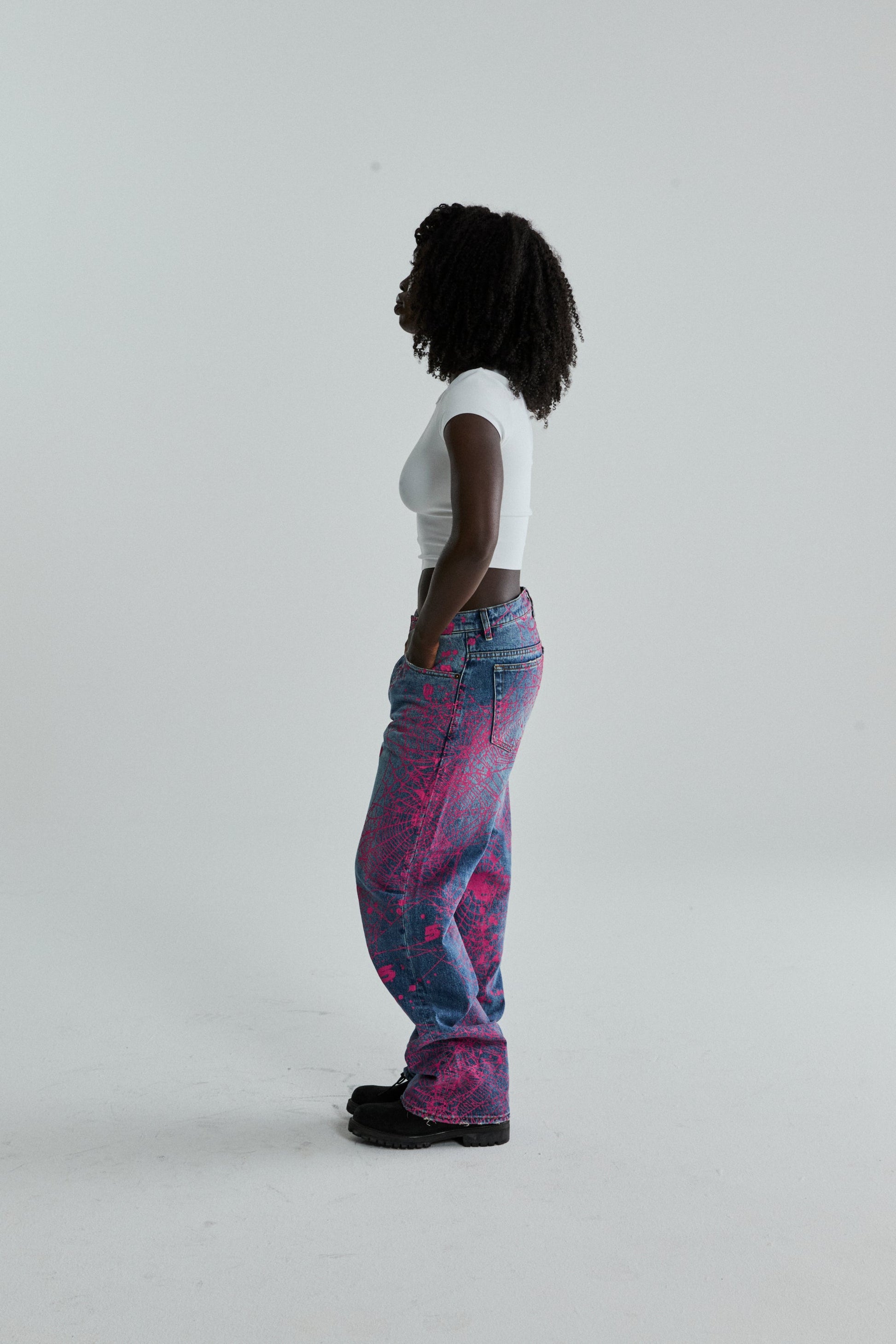 INDIGO V2 WEB DENIM ON MODEL