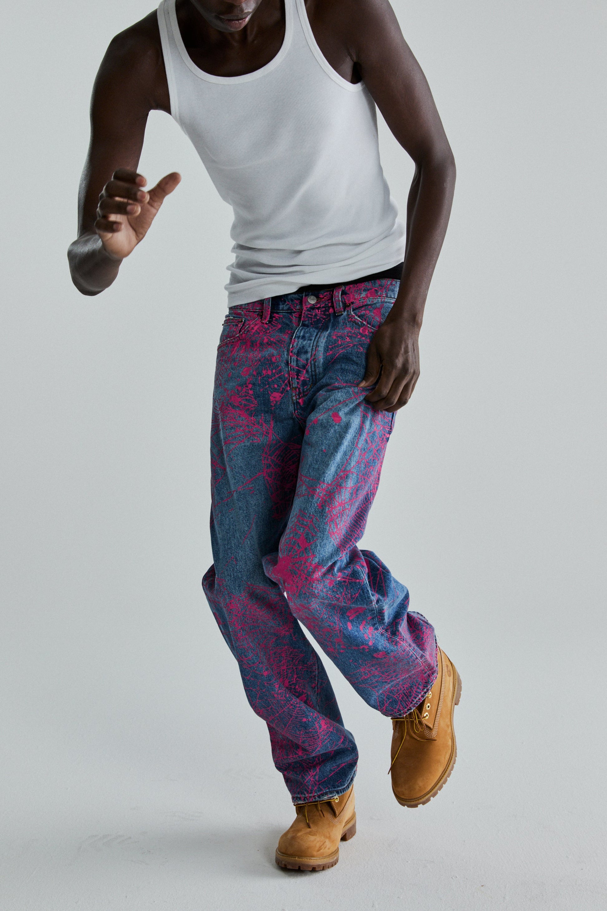 INDIGO V2 WEB DENIM ON MODEL