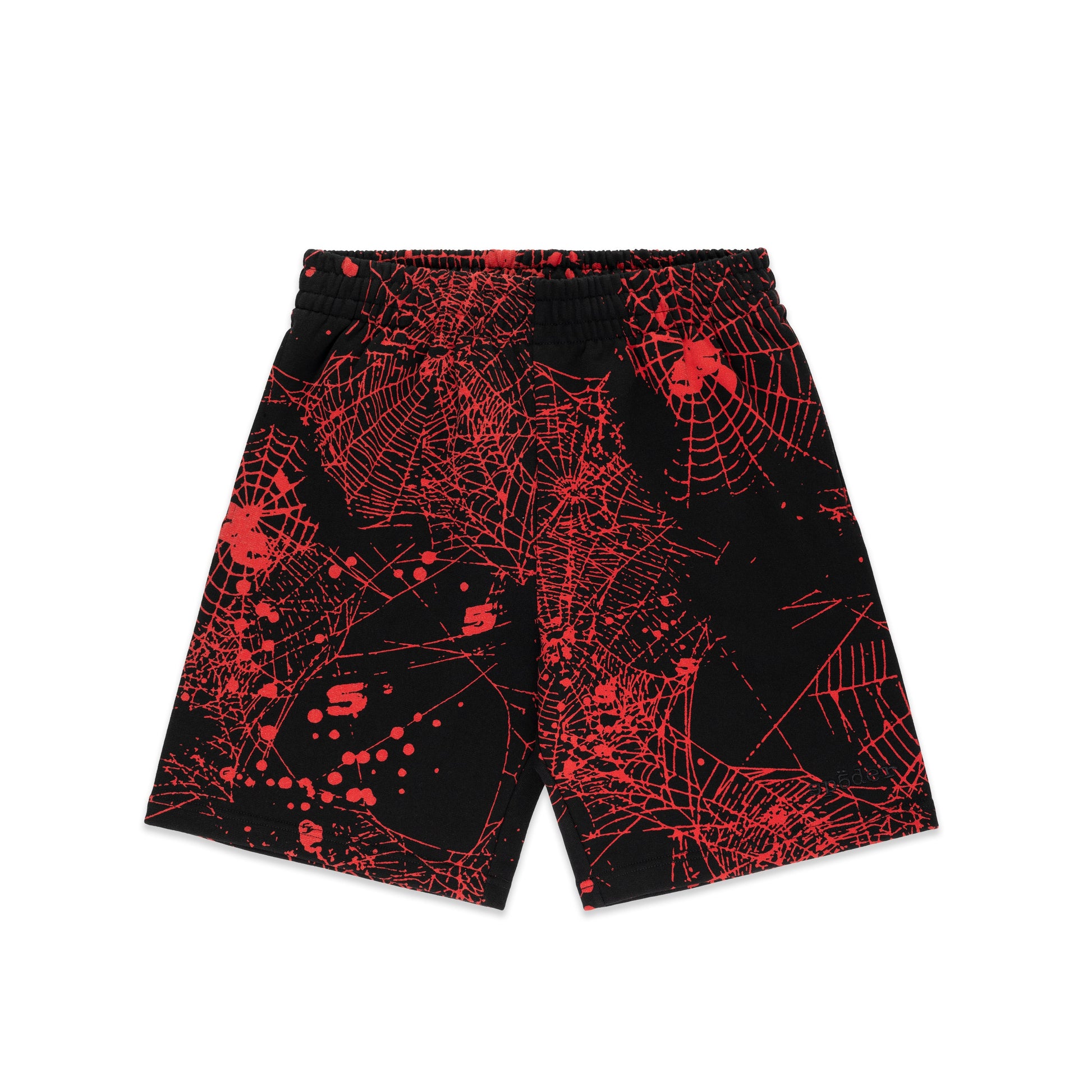 BLACK AOP WEB V2 SWEATSHORT