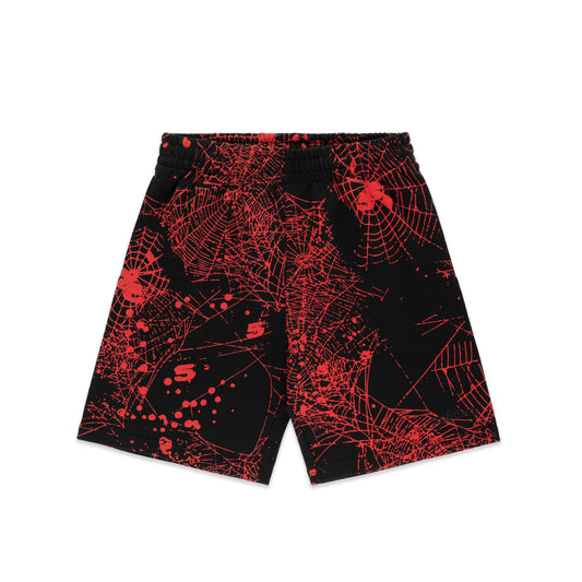 BLACK AOP WEB V2 SWEATSHORT