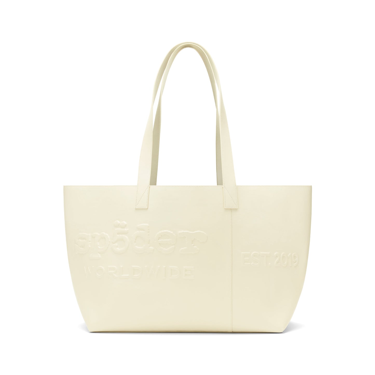 SP5DER EMBOSSED LEATHER BAG