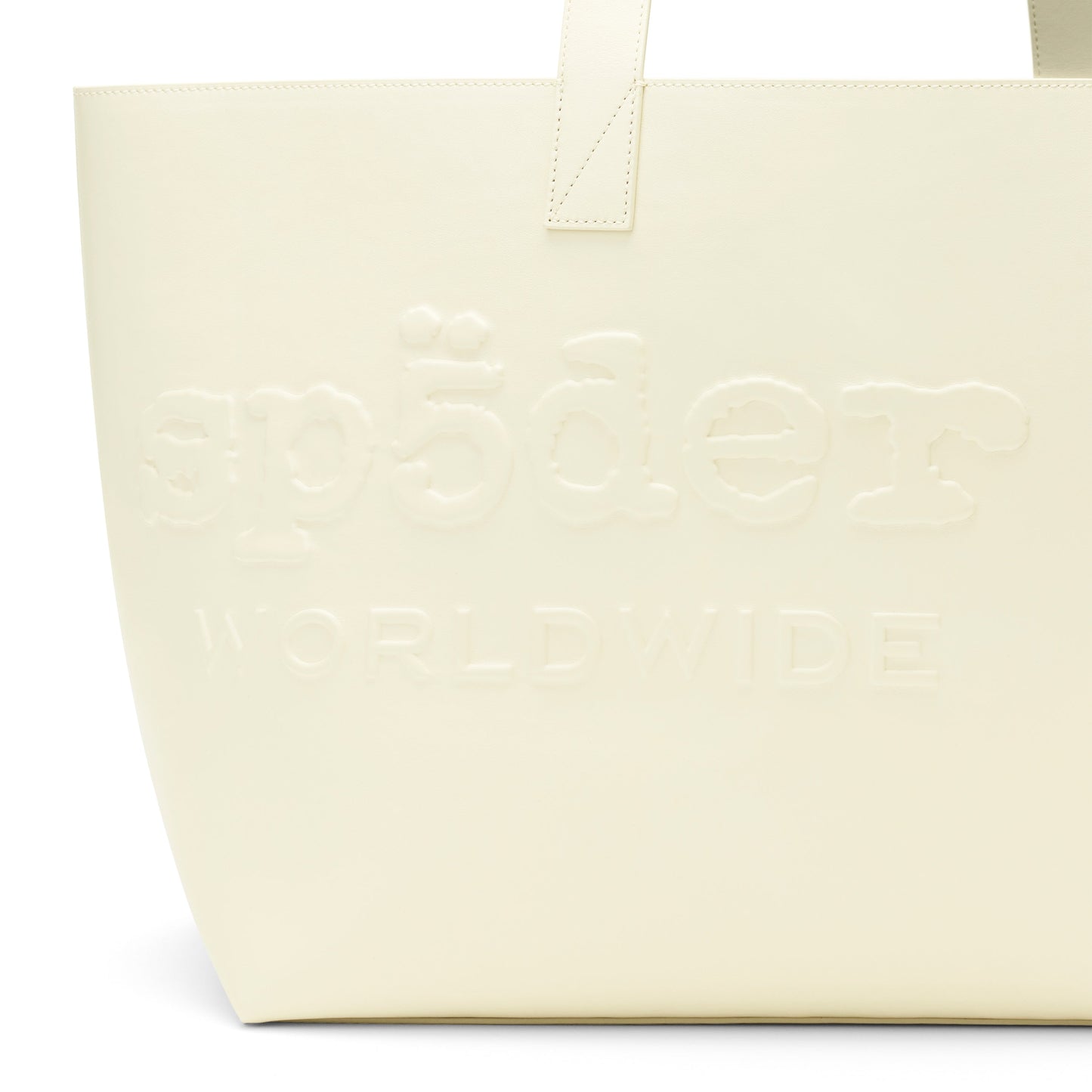 SP5DER EMBOSSED LEATHER BAG