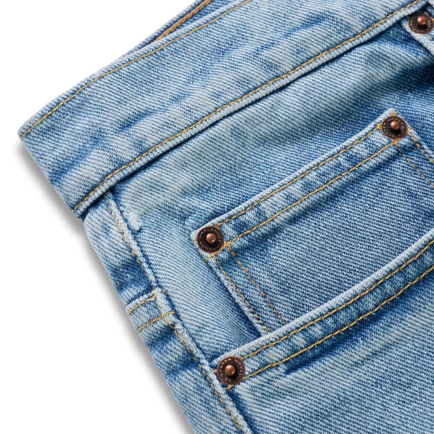 DISTRESSED LOGO V3 DENIM