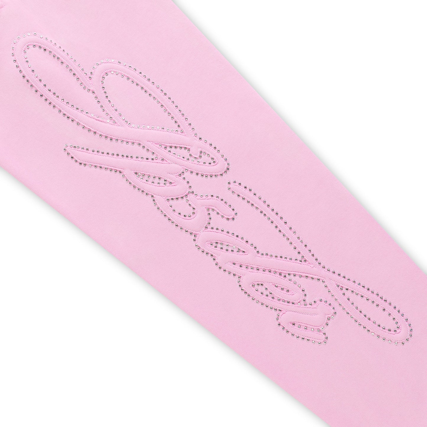 RHINESTONE SCRIPT WIDE LEG SWEATPANT