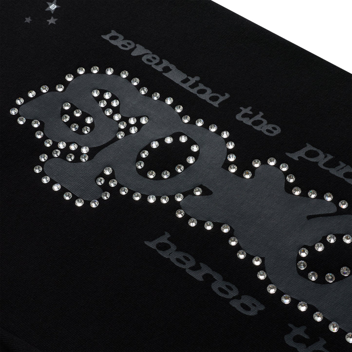 BLACK RHINESTONE PUNK V2 SWEATPANT