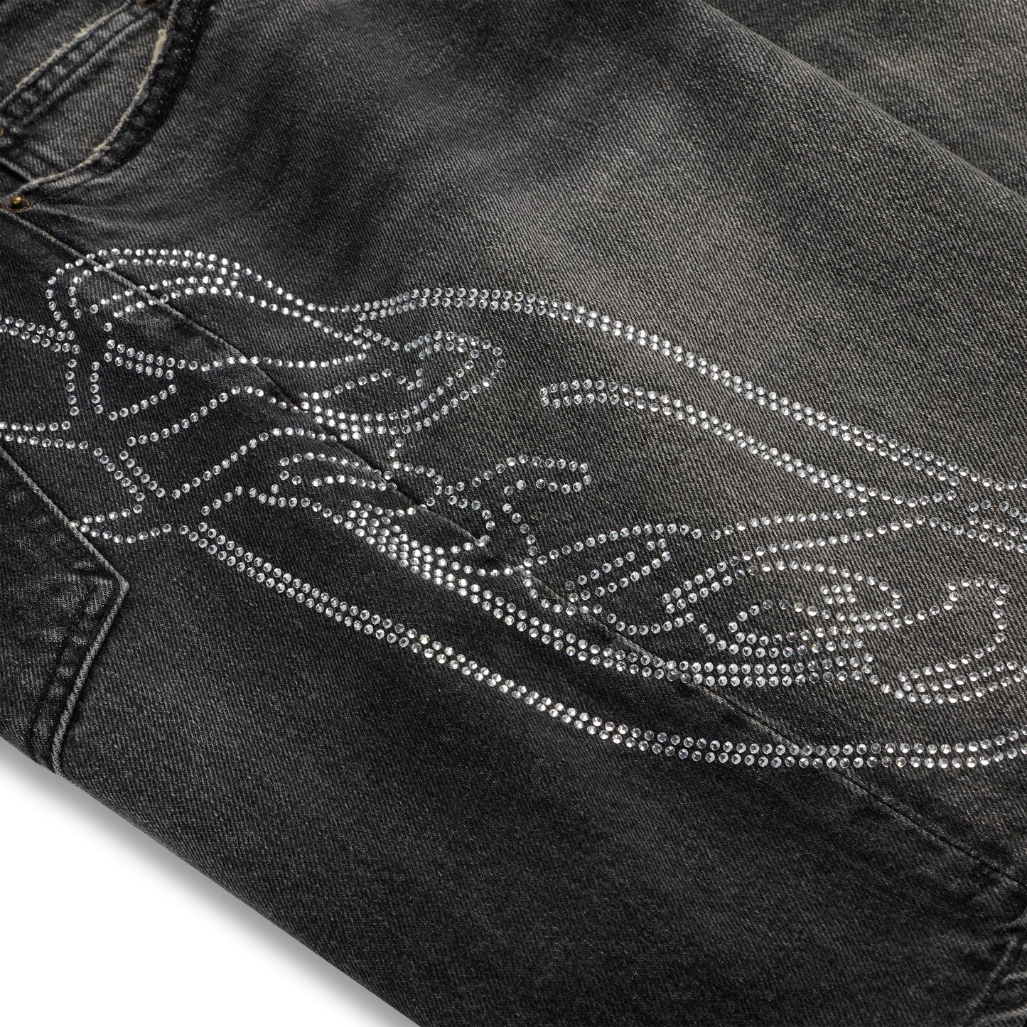 SCRIPT WEB DENIM SHORT