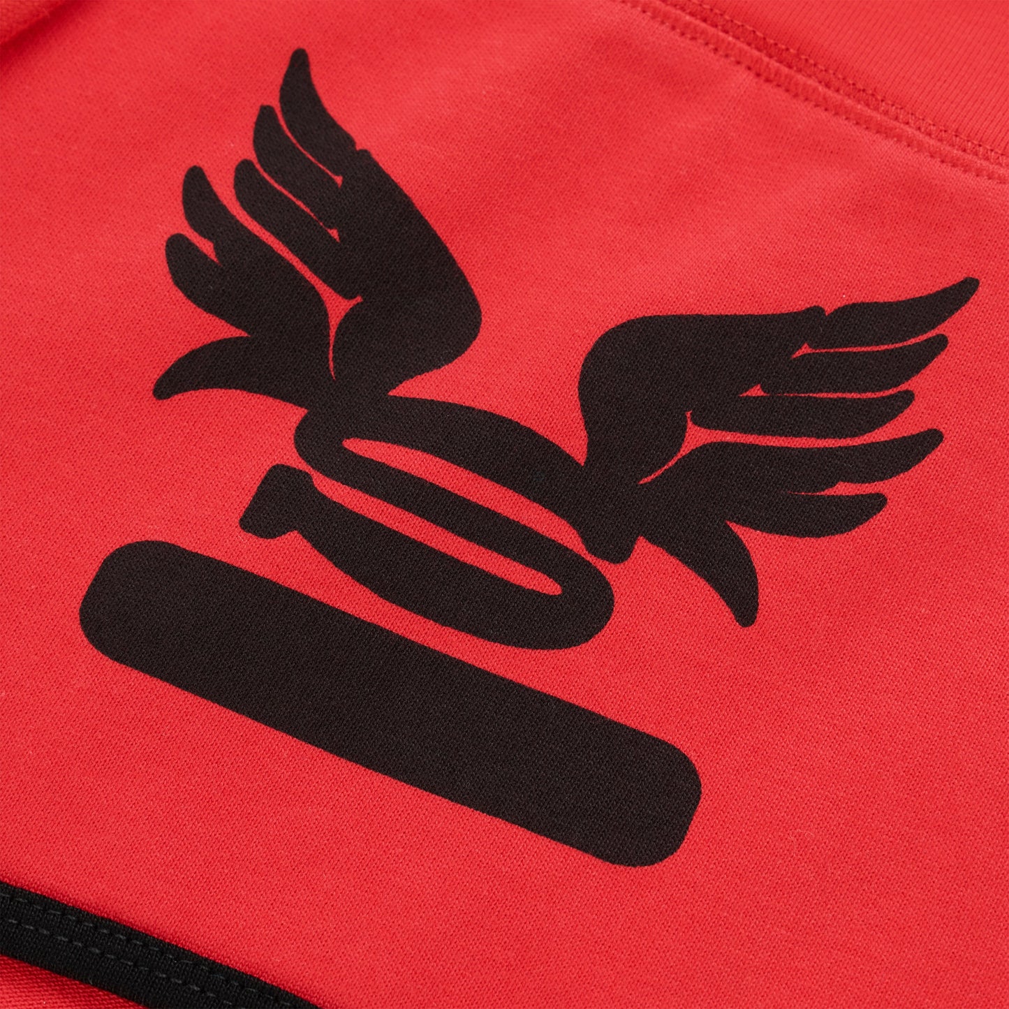 Red SP5 WIDE BOXER with black winged logo and black trim.