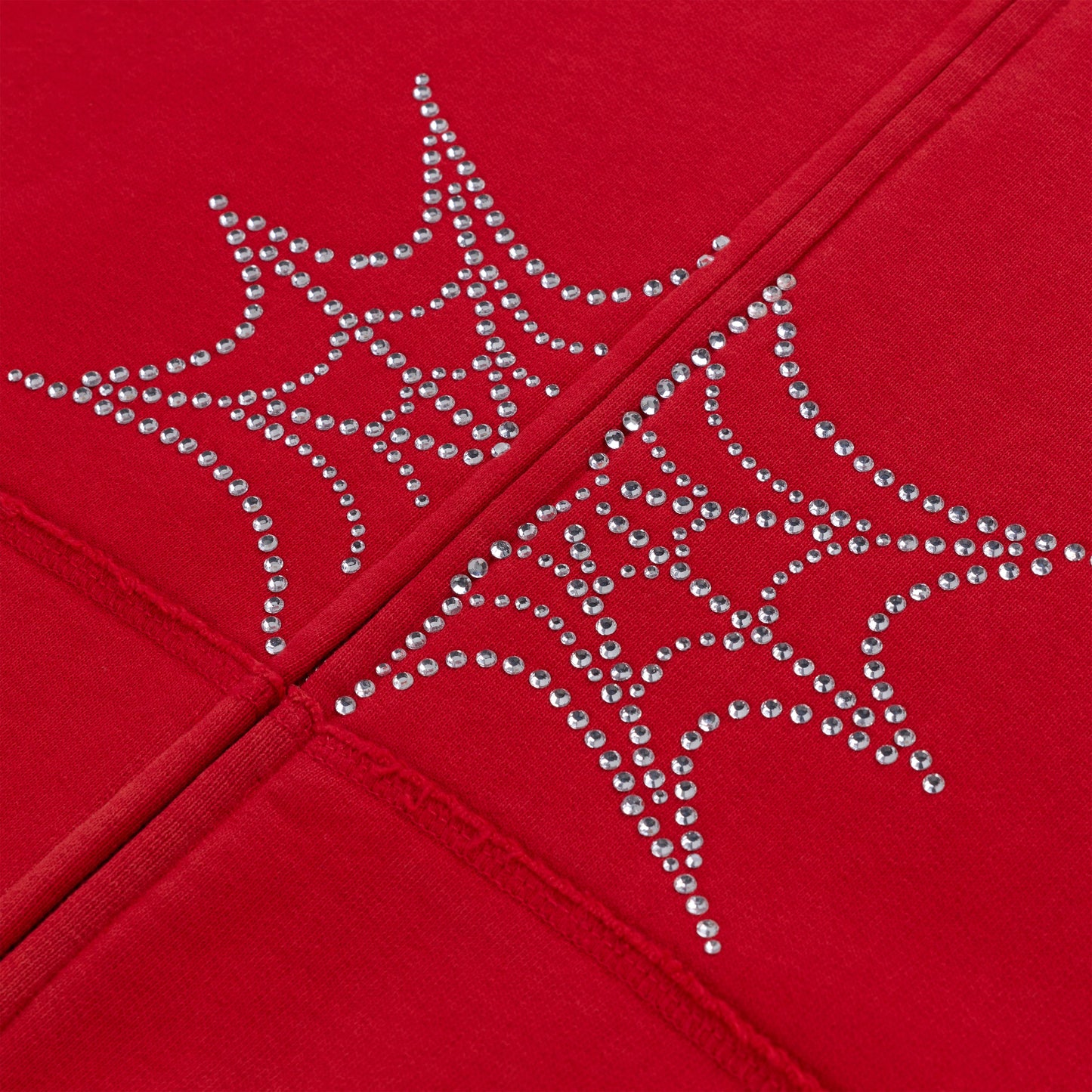 RHINESTONE WEB ZIP HOODIE