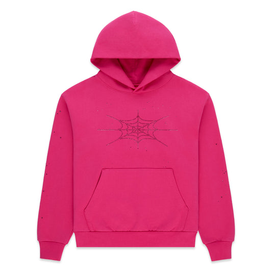 RHINESTONE SILK HOODIE