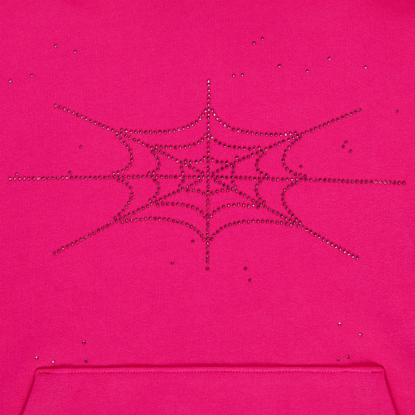 RHINESTONE SILK HOODIE